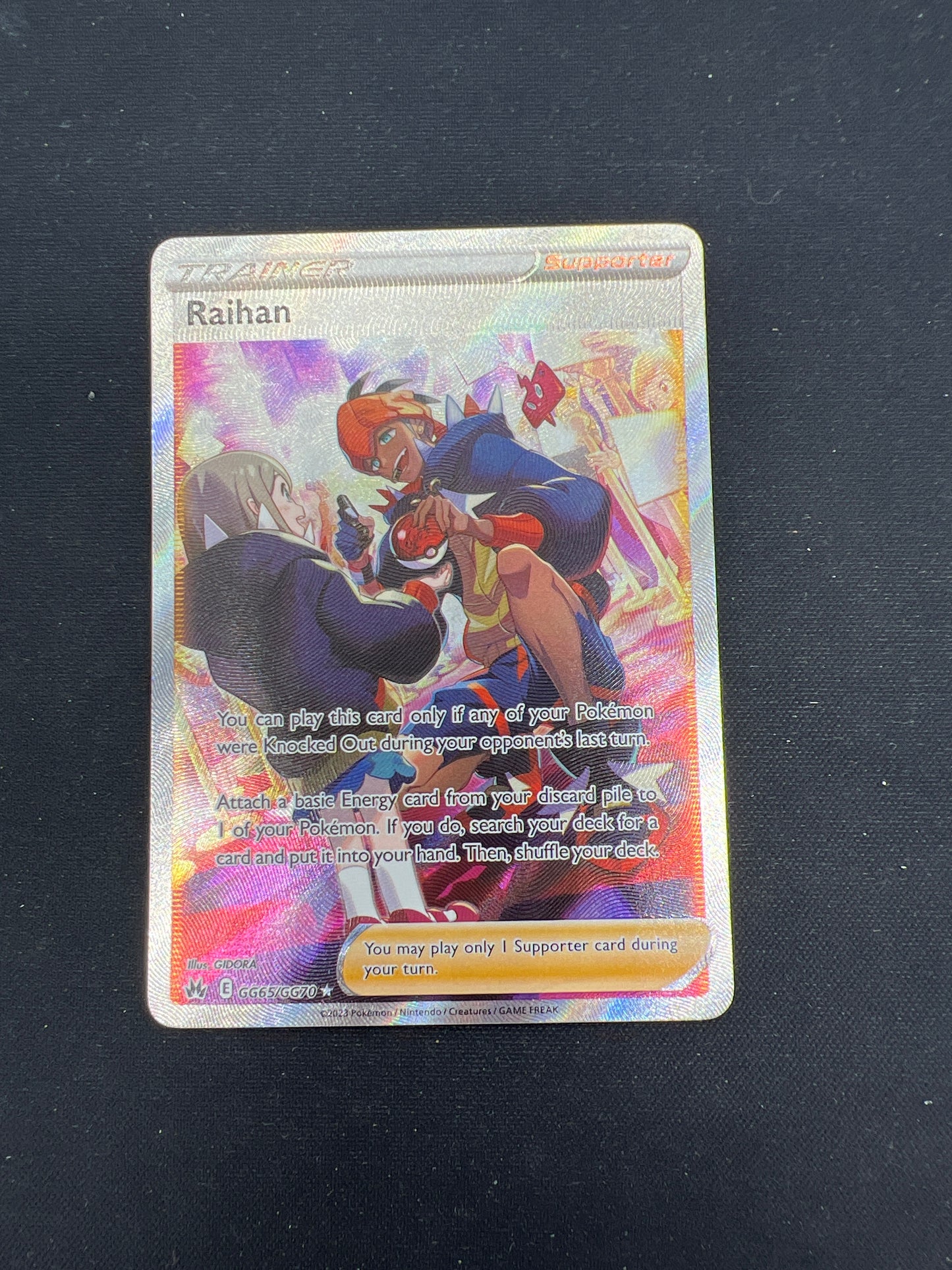 Auction Lot 225: Pokemon Cards Raihan Full Art Crown Zenith Conditions Vary