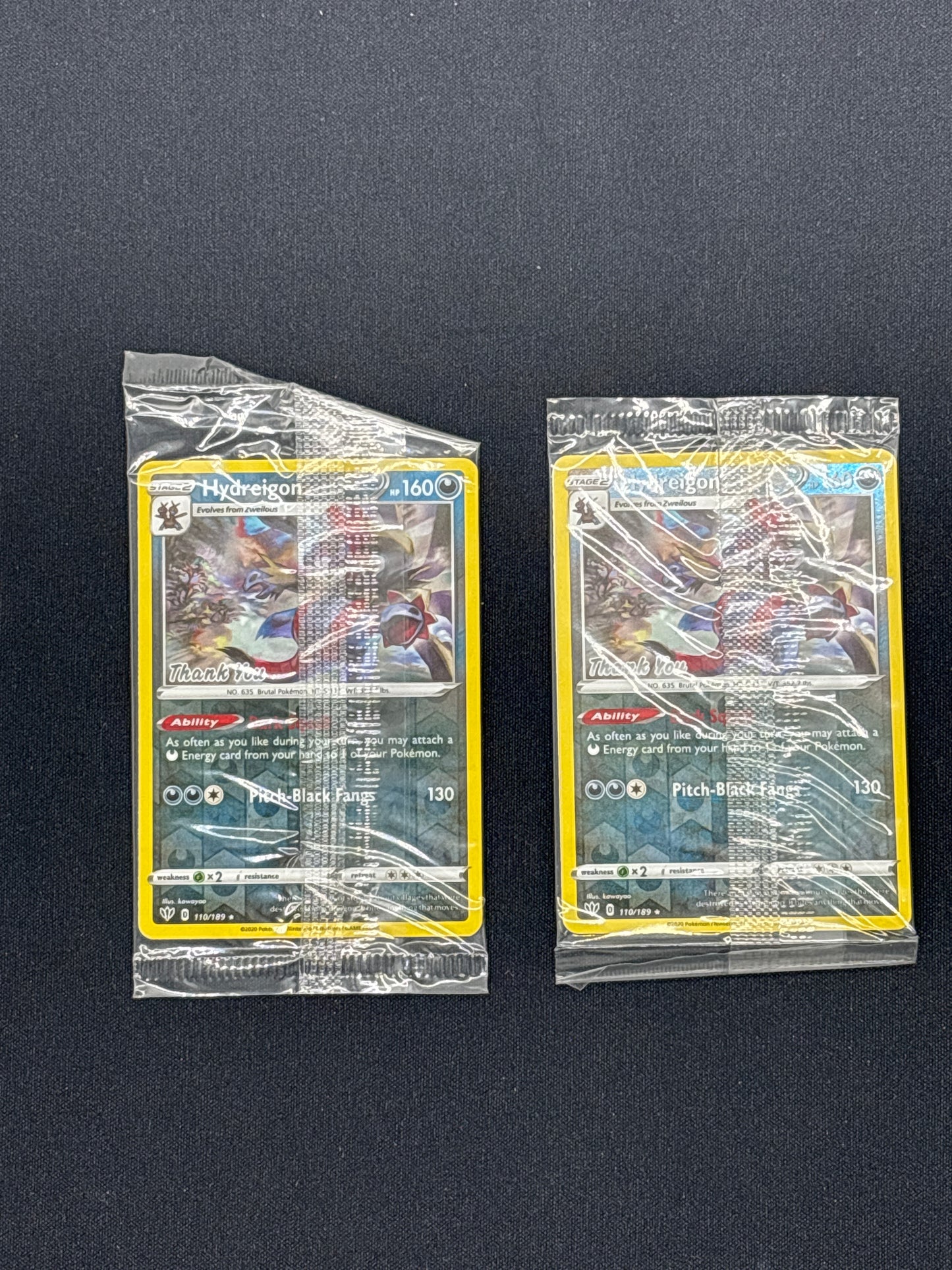 Auction Lot 83: Pokemon Hydreigon Darkness Ablaze Thank You Promo Sealed