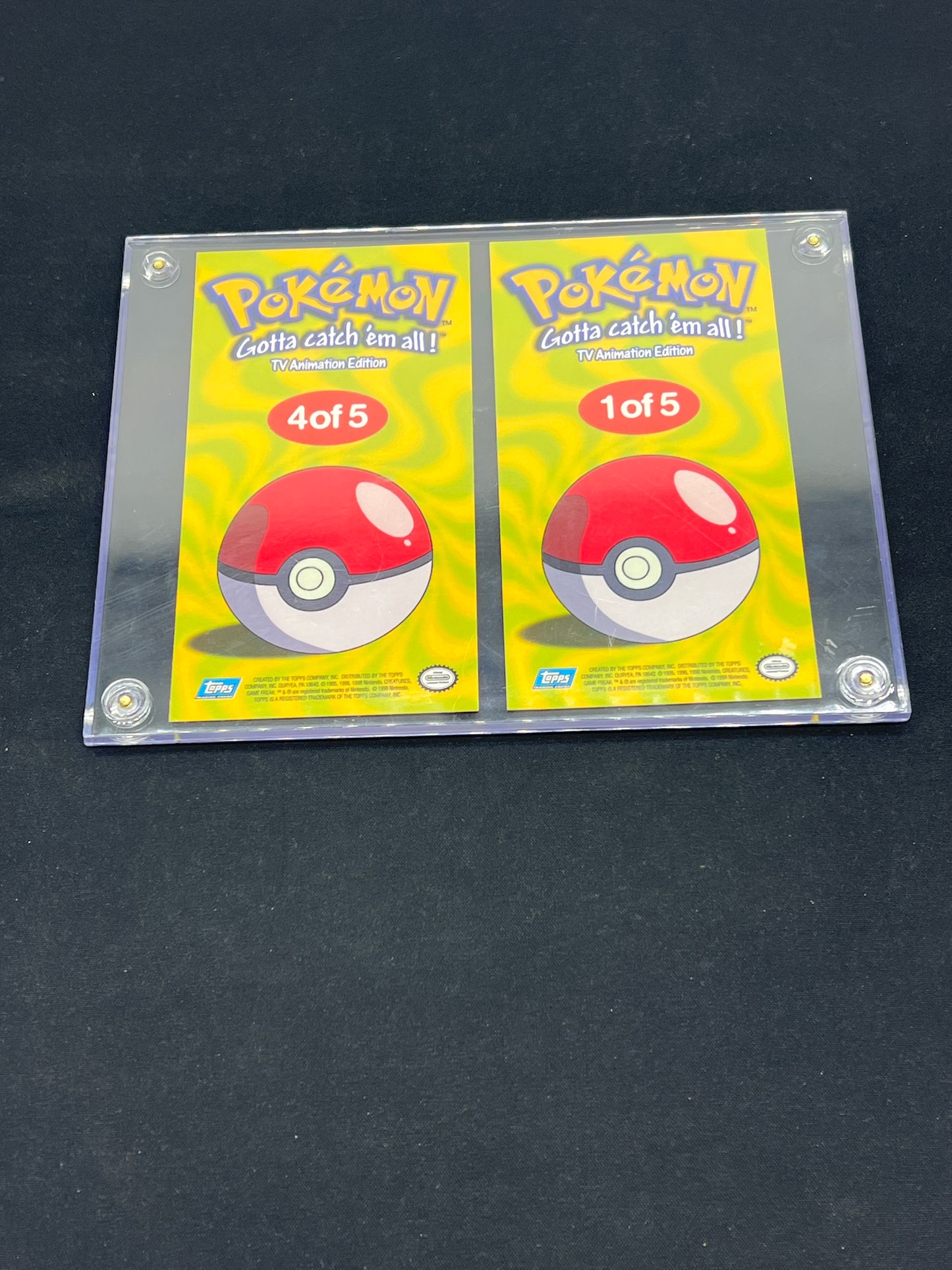 Auction Lot 1: Pokemon Topps TV Animation Edition Pikachu and Charmander Jumbo Cards 1st Edition Conditions Vary