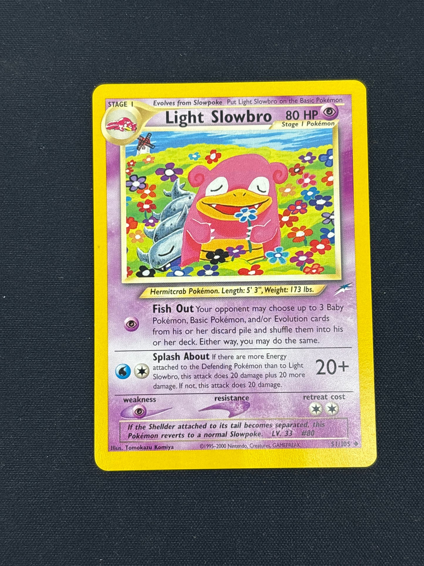 Auction Lot 134: Light Slowbro Pokemon Neo Destiny Card Conditions Vary