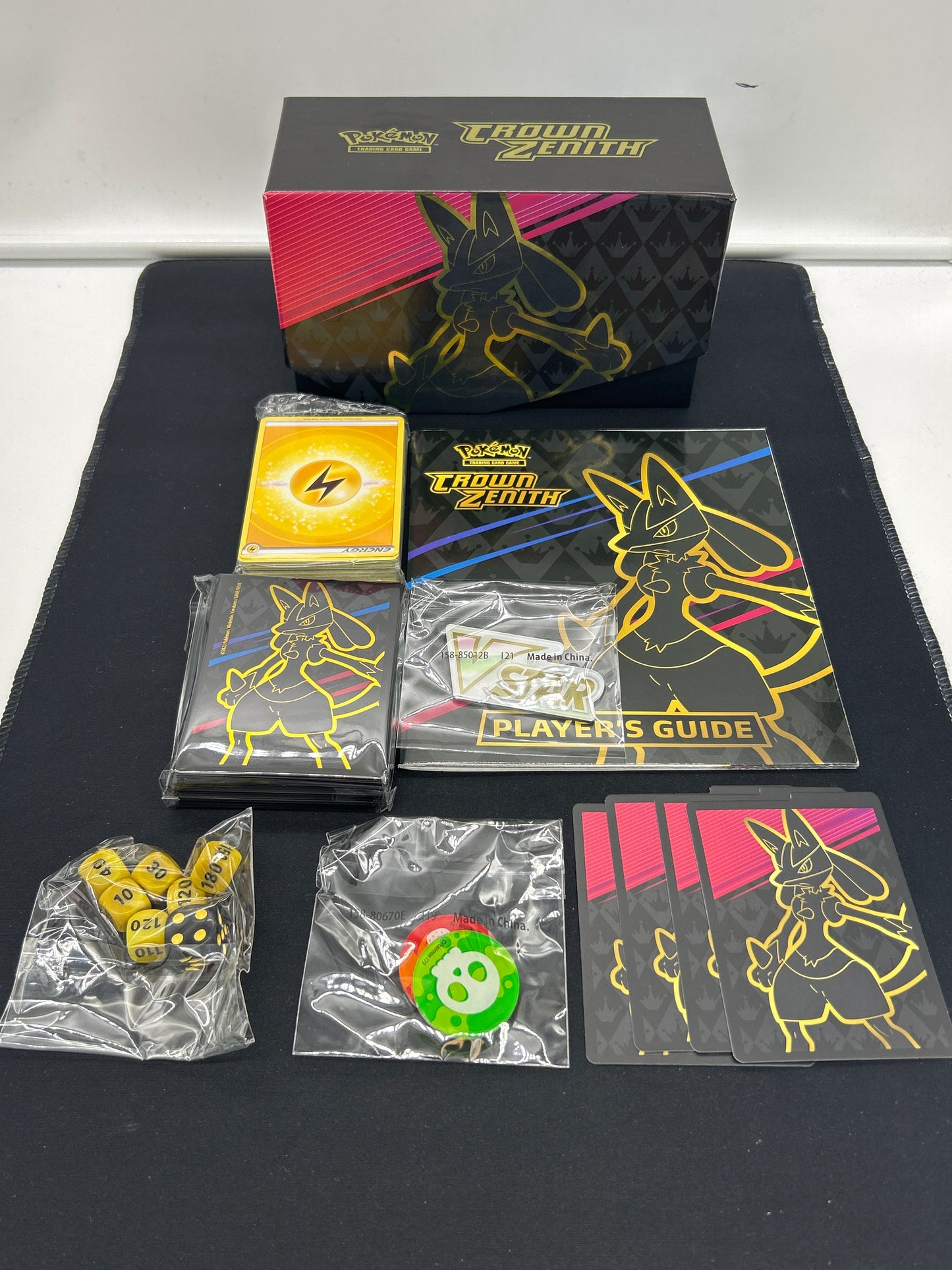 Auction Lot 458: Pokemon TCG Empty Crown Zenith ETB With Assorted Items Included