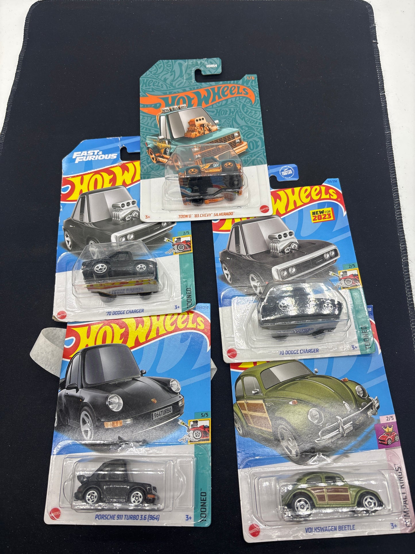 Auction Lot 57: Hot Wheels Lot of 5 Tooned Sealed