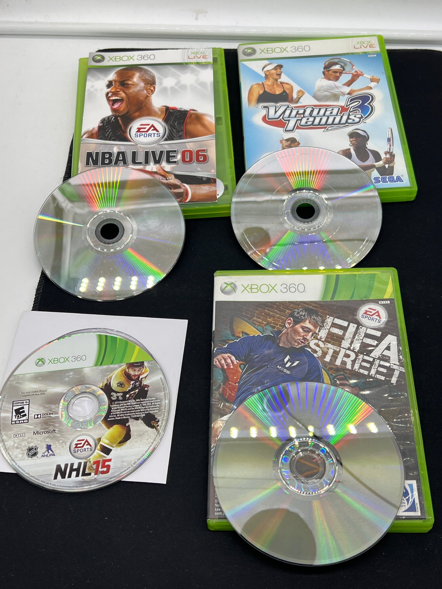 Auction Lot 234: XBOX 360 Lot of 4 Assorted Sports Games CIB
