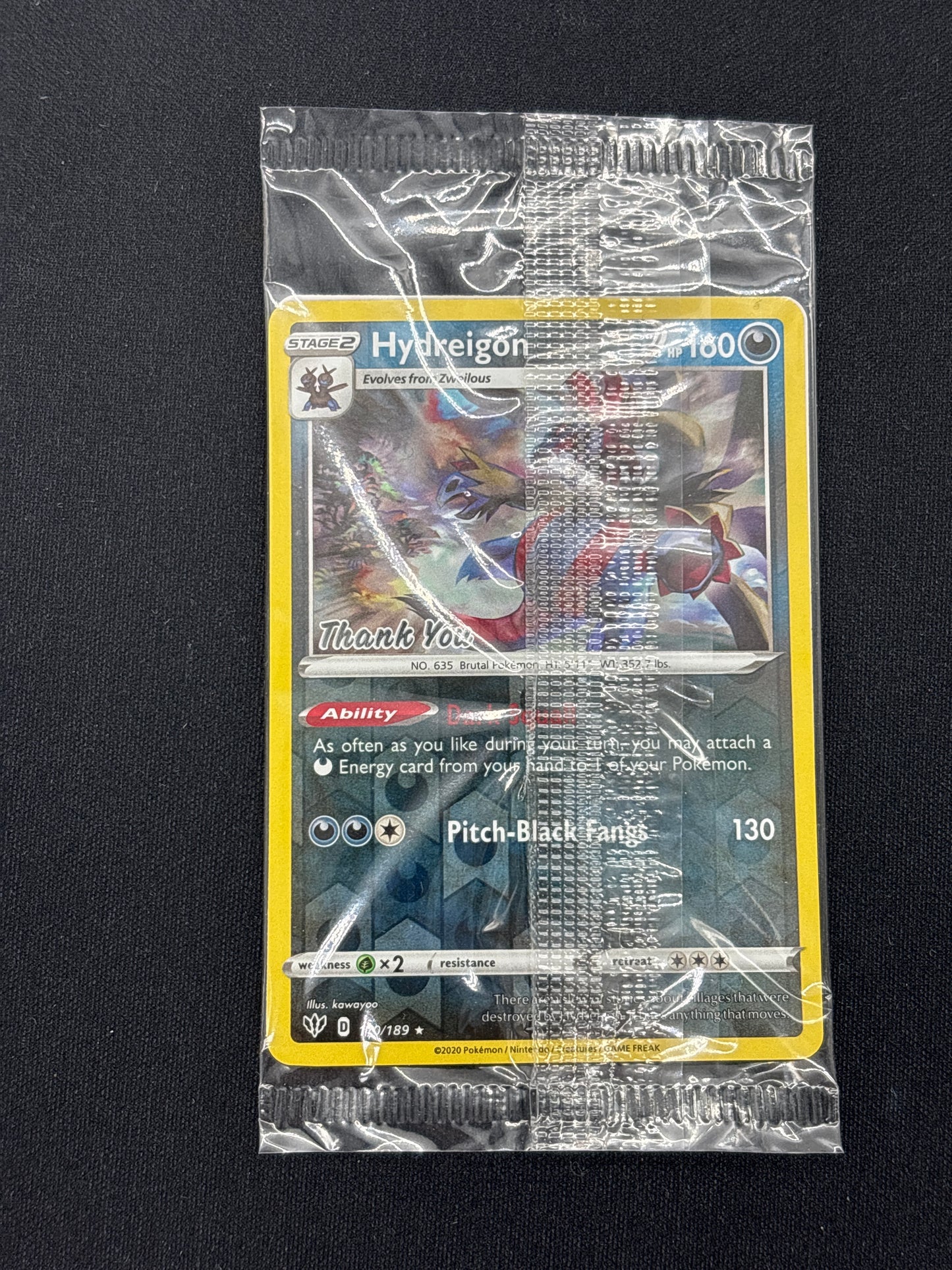 Auction Lot 40: Pokemon Hydreigon Thank You Promo Sealed
