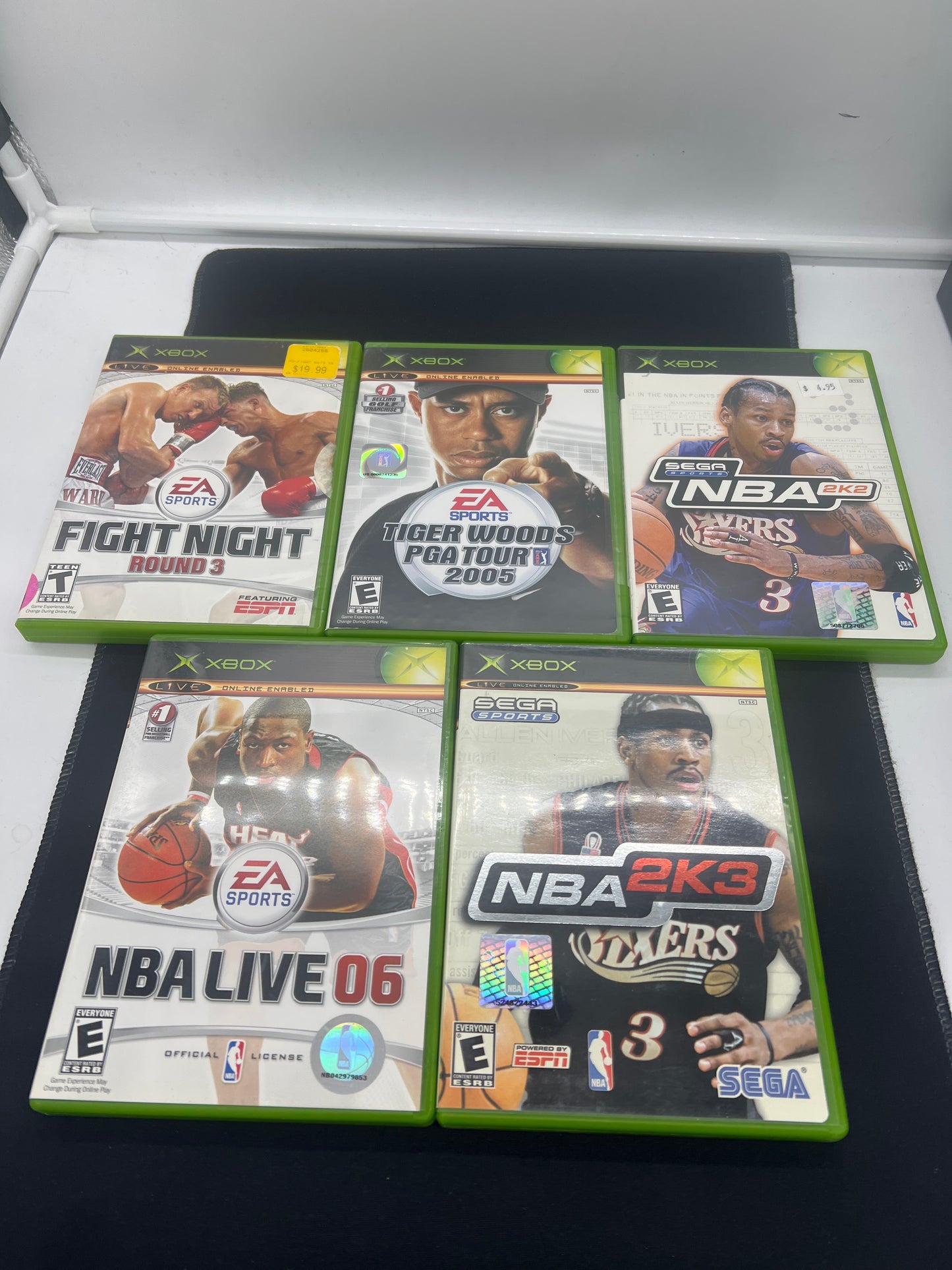 Auction Lot 82: XBOX Video Game Lot of 5 Assorted Sports Titles CIB