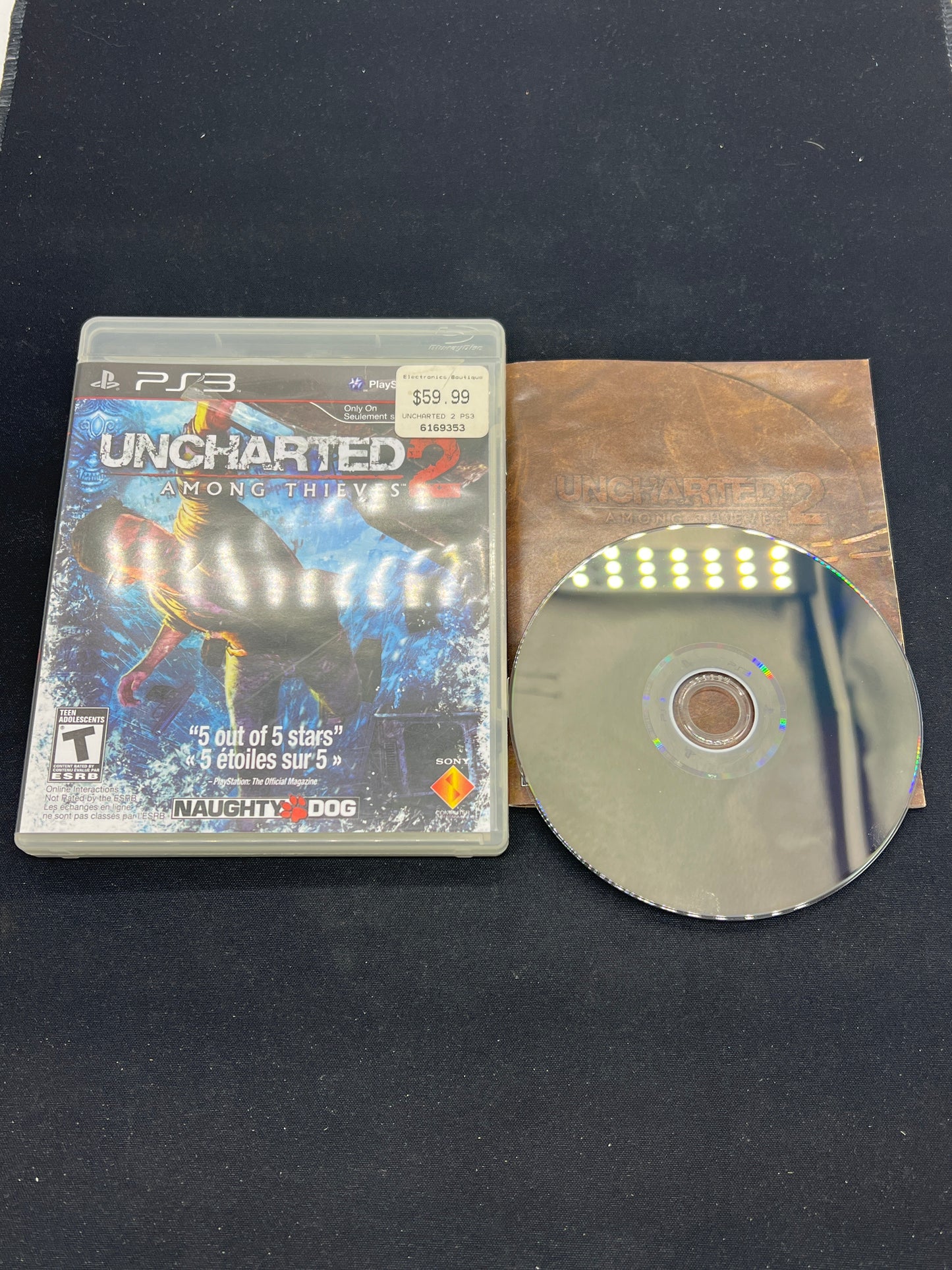 Auction Lot 64: PlayStation 3 Video Game Uncharted 2 CIB