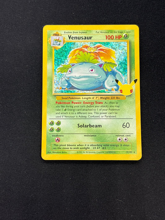 Auction Lot 314: Venusaur Holo Pokemon Celebrations Card Conditions Vary