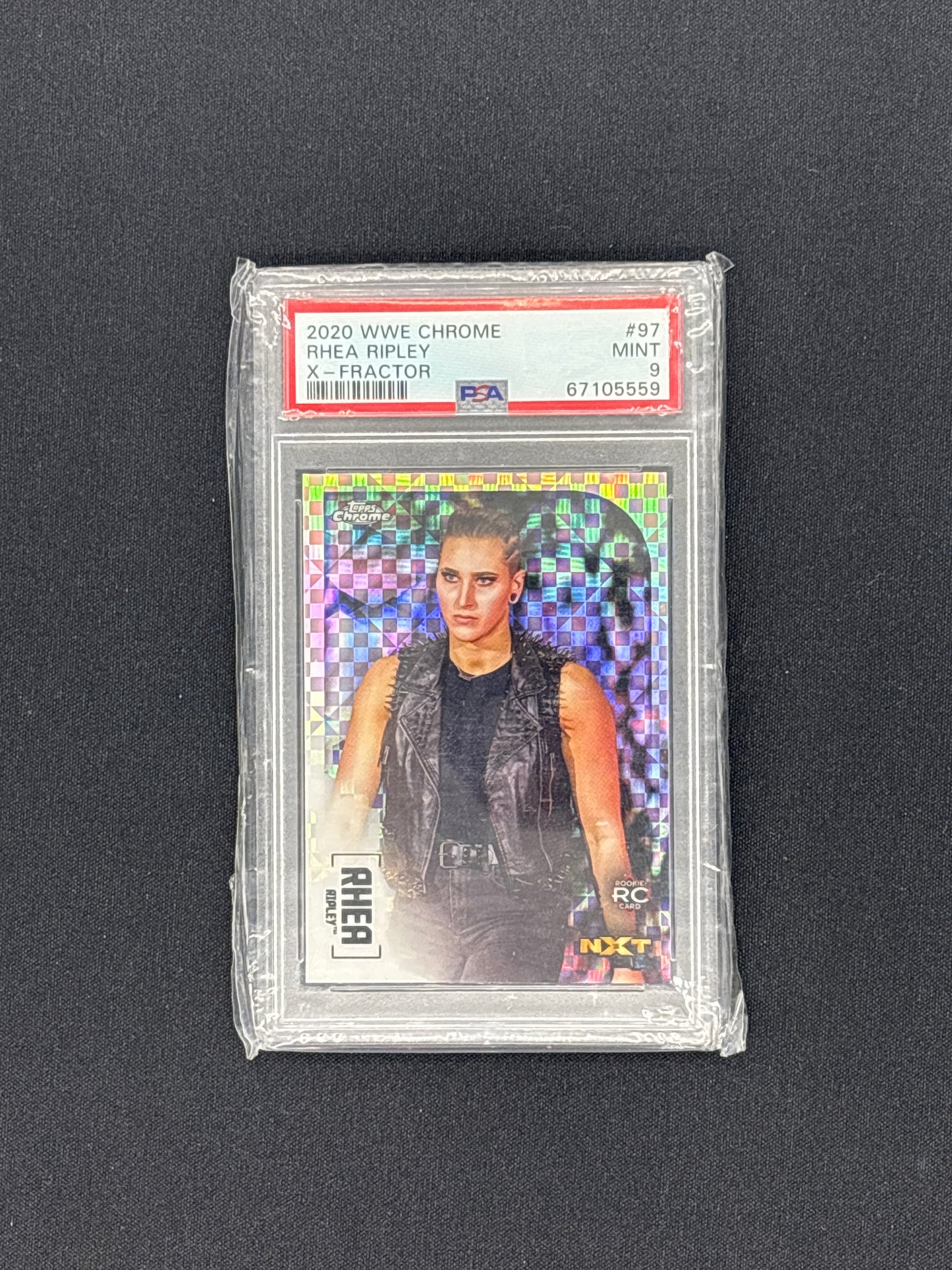 Auction Lot 106: PSA 9 Rhea Ripley Topps X Fractor
