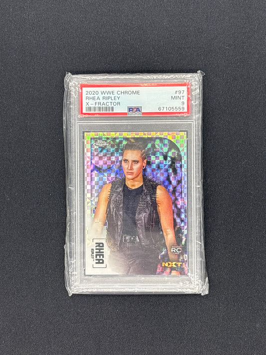 Auction Lot 106: PSA 9 Rhea Ripley Topps X Fractor