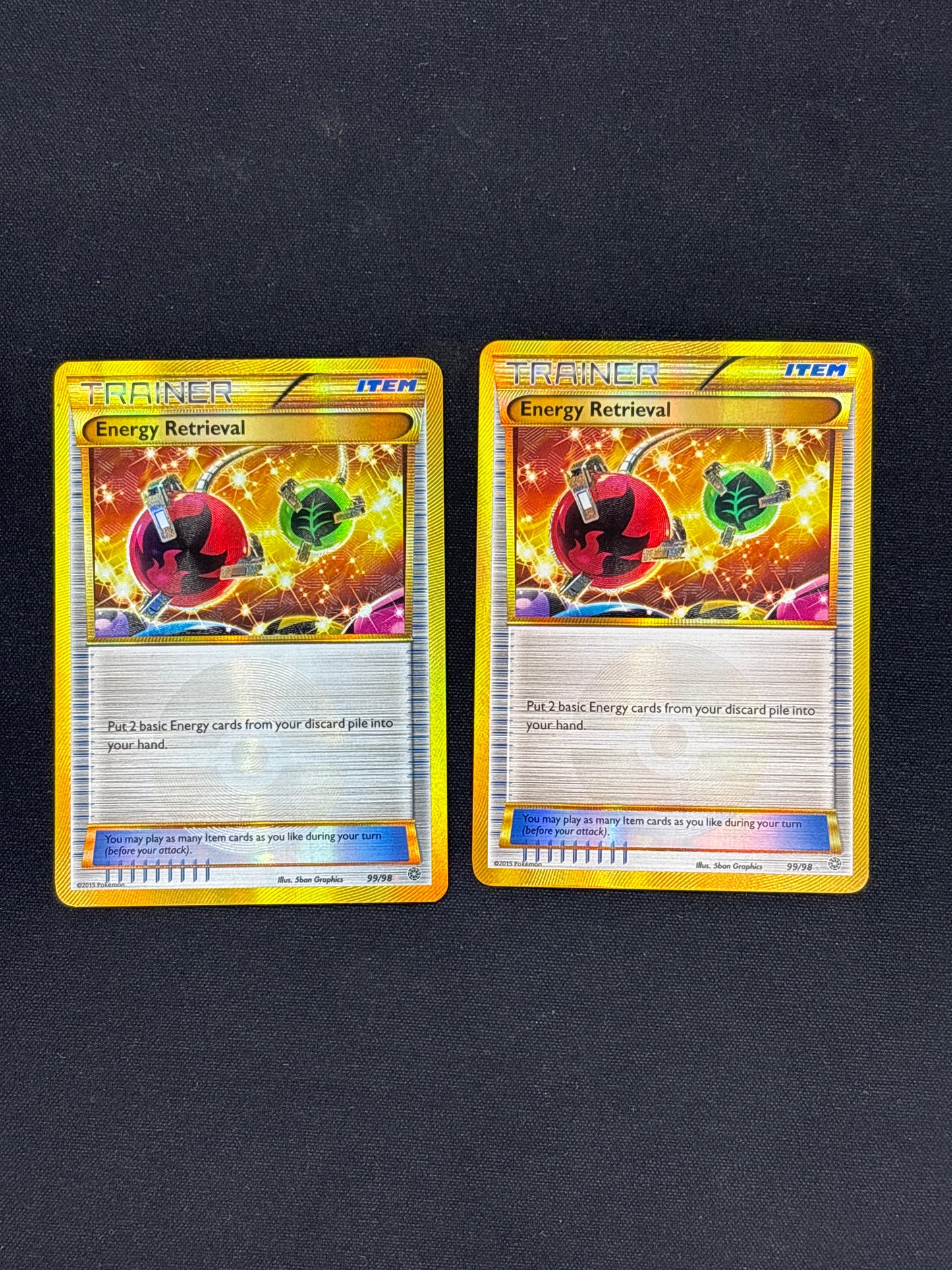 Auction Lot 54: Energy Retrieval Secret Rare Card Lot 1 Pokemon XY Steam Siege Conditions Vary