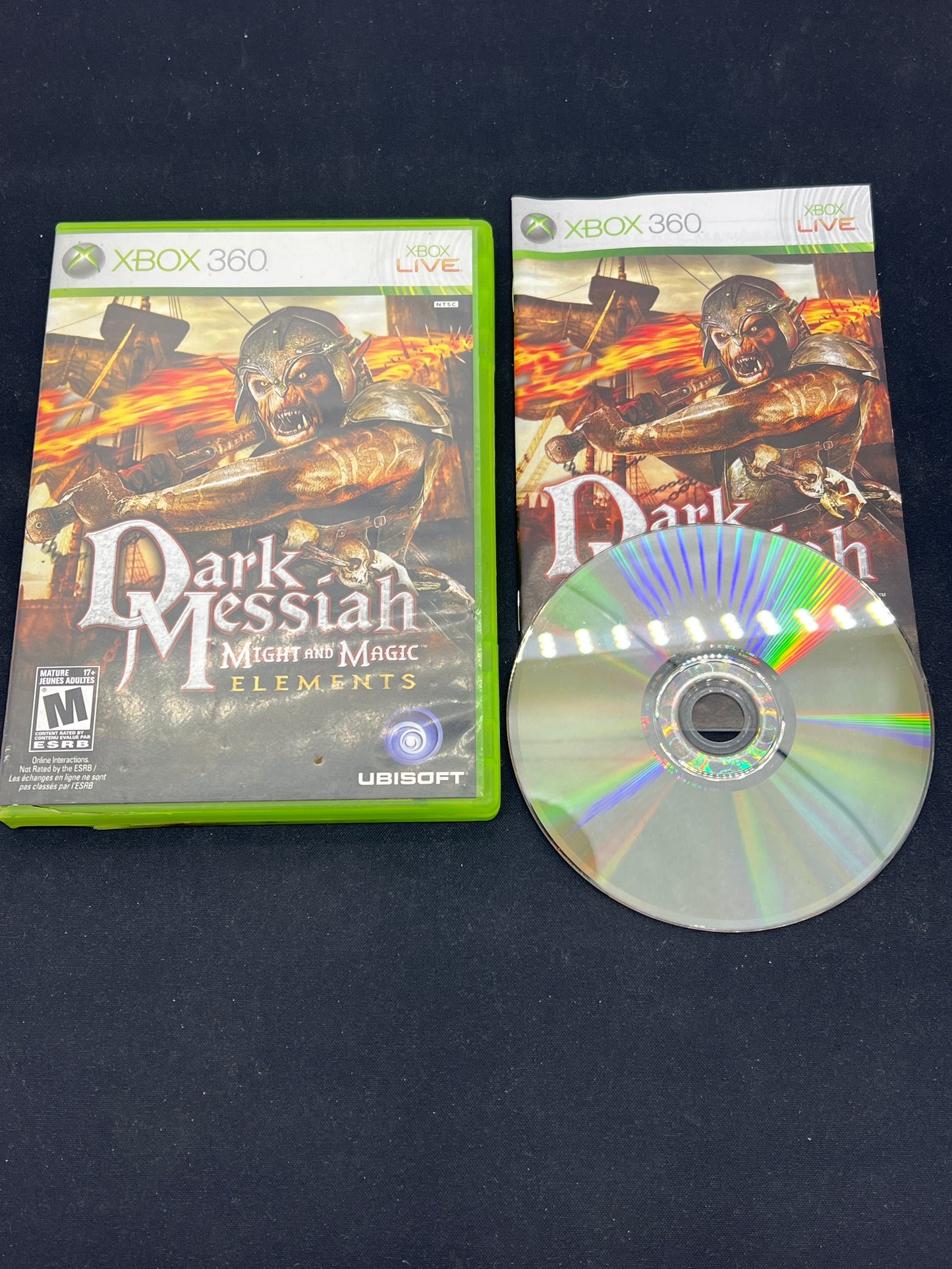Auction Lot 106: XBOX 360 Video Game Dark Messiah Might and Magic Elements CIB