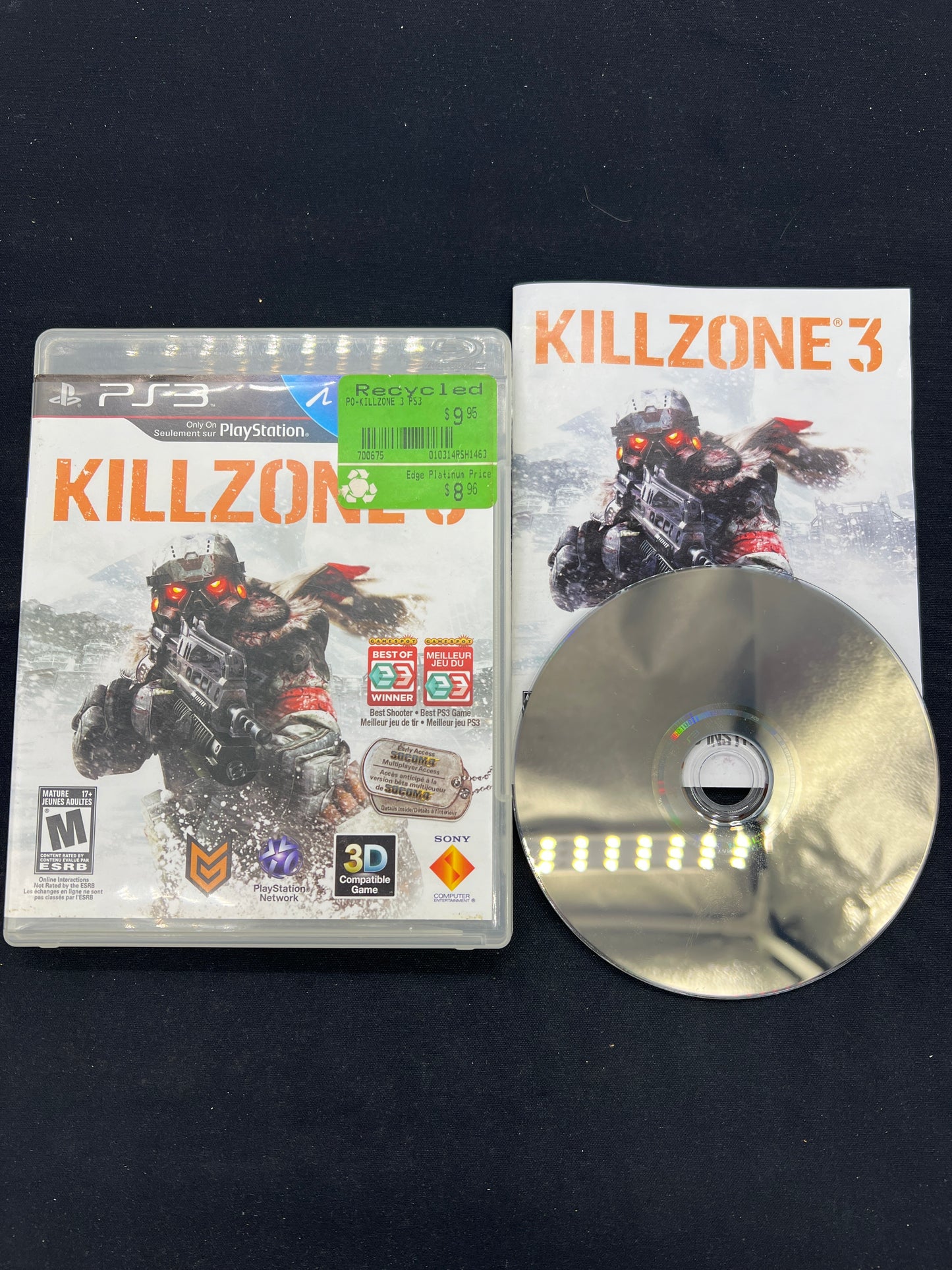 Auction Lot 119: Killzone 3 PS3