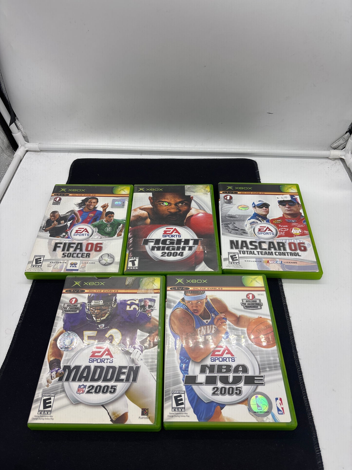 Auction Lot 261: XBOX Video Game Lot of 5 Assorted Sports Titles CIB