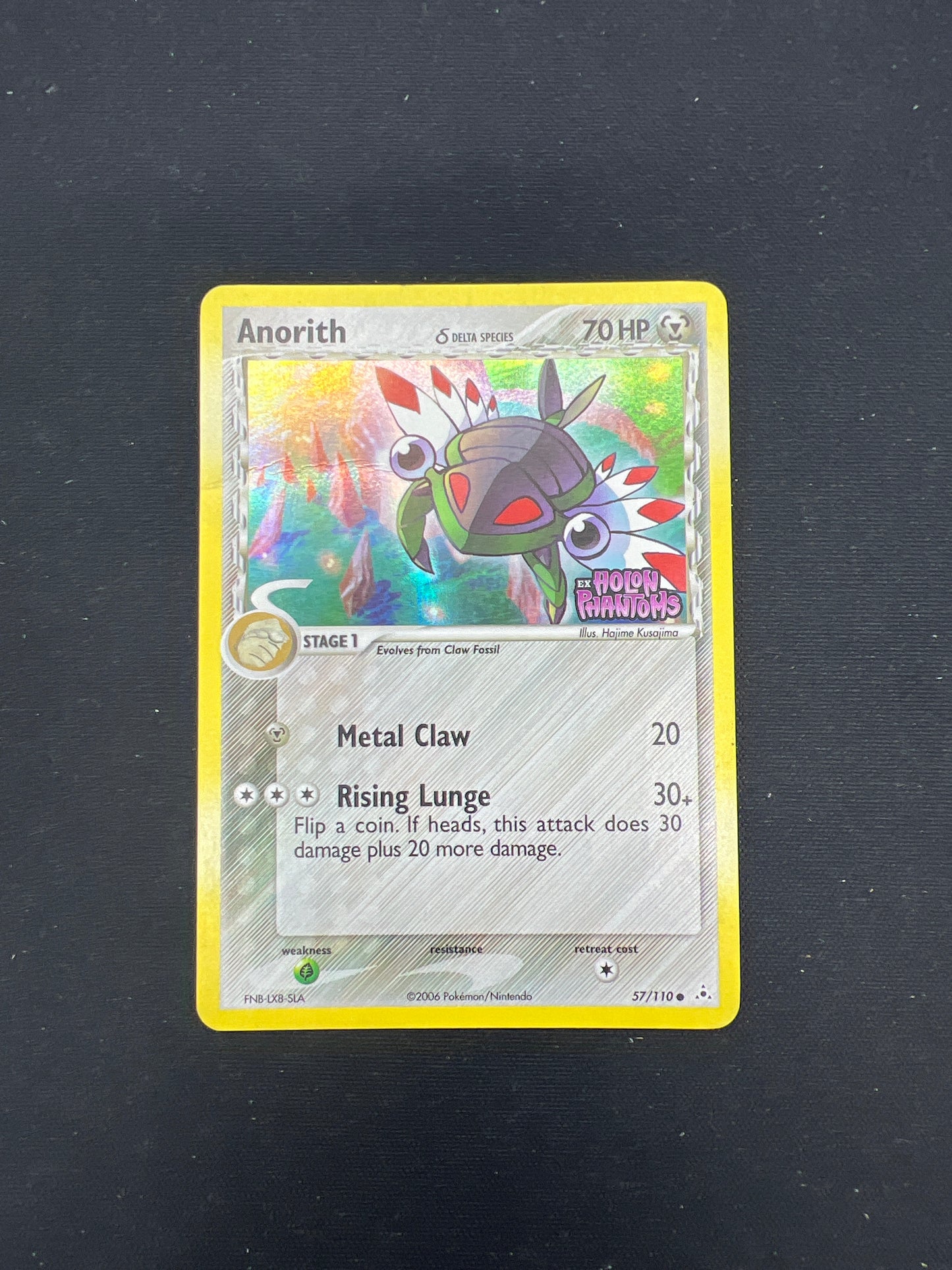 Auction Lot 111: Pokemon Cards Anorith Stamped Holo Condition Vary