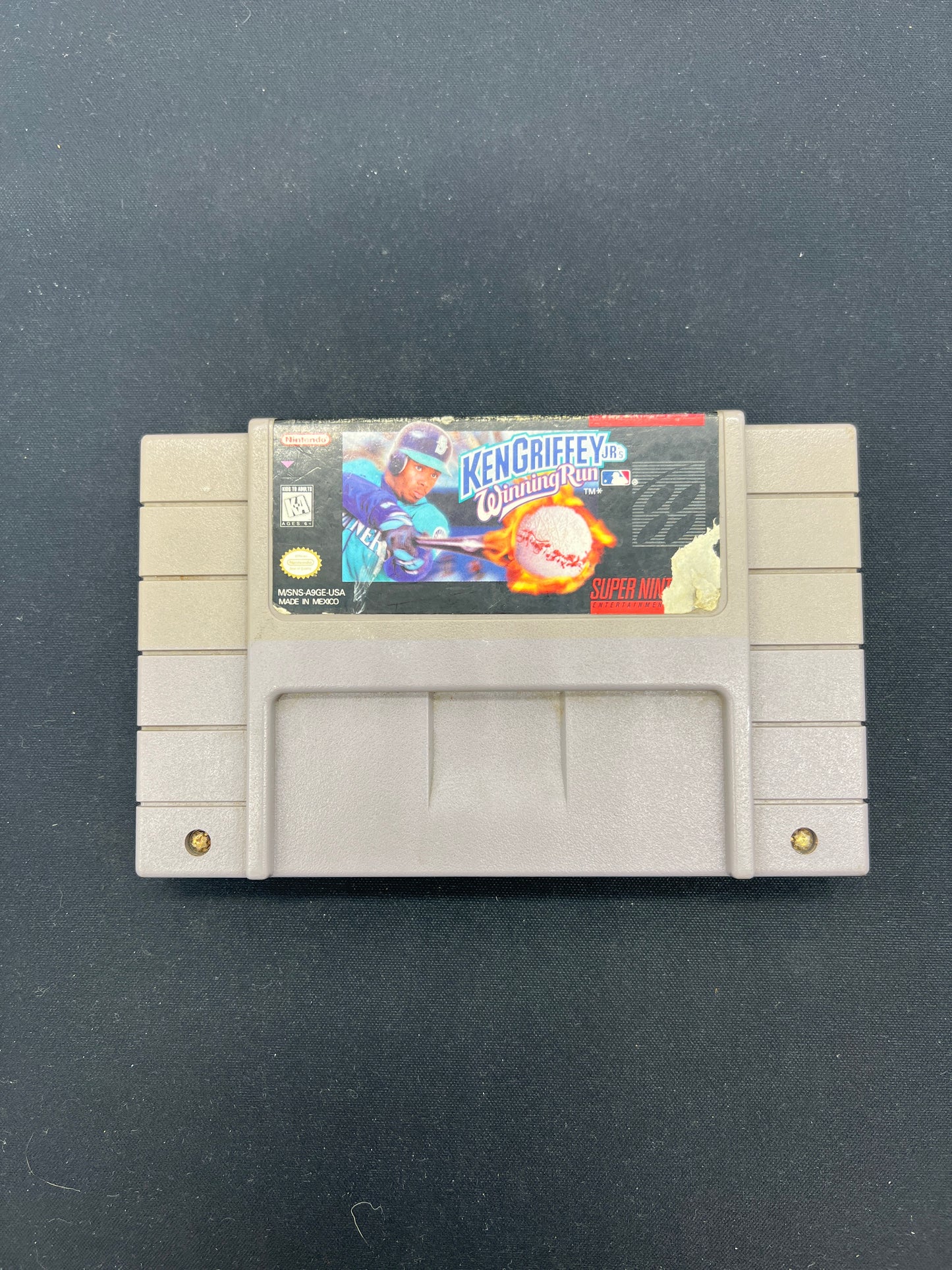 Auction Lot 124: SNES Video Game Ken Griffey Jr. Winning Run Loose