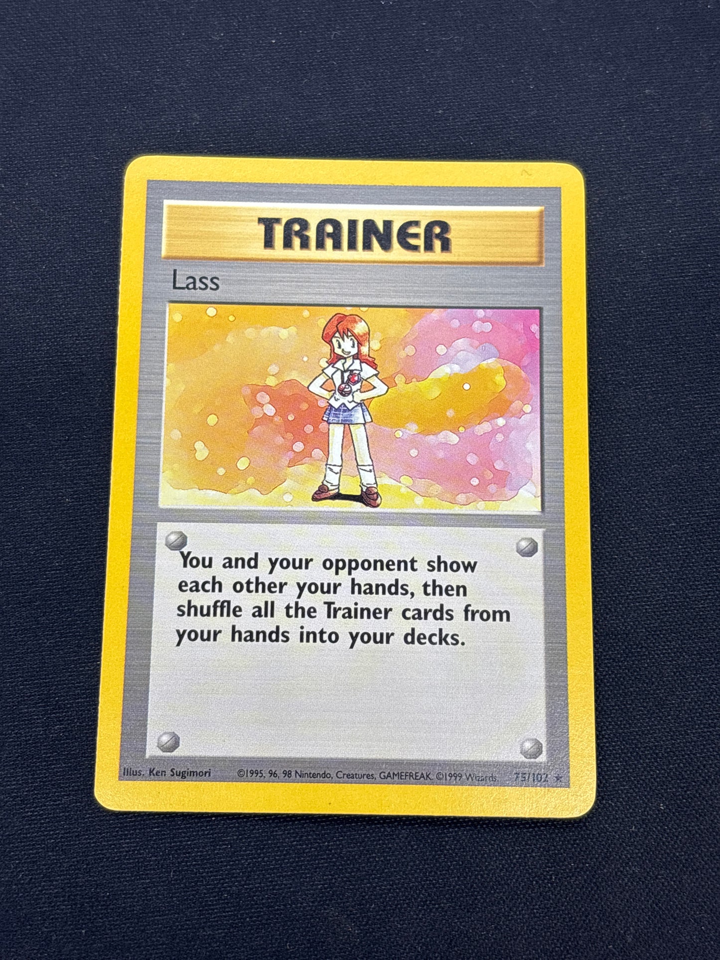 Auction Lot 89: Pokemon Card Lass Base Set Conditions Vary