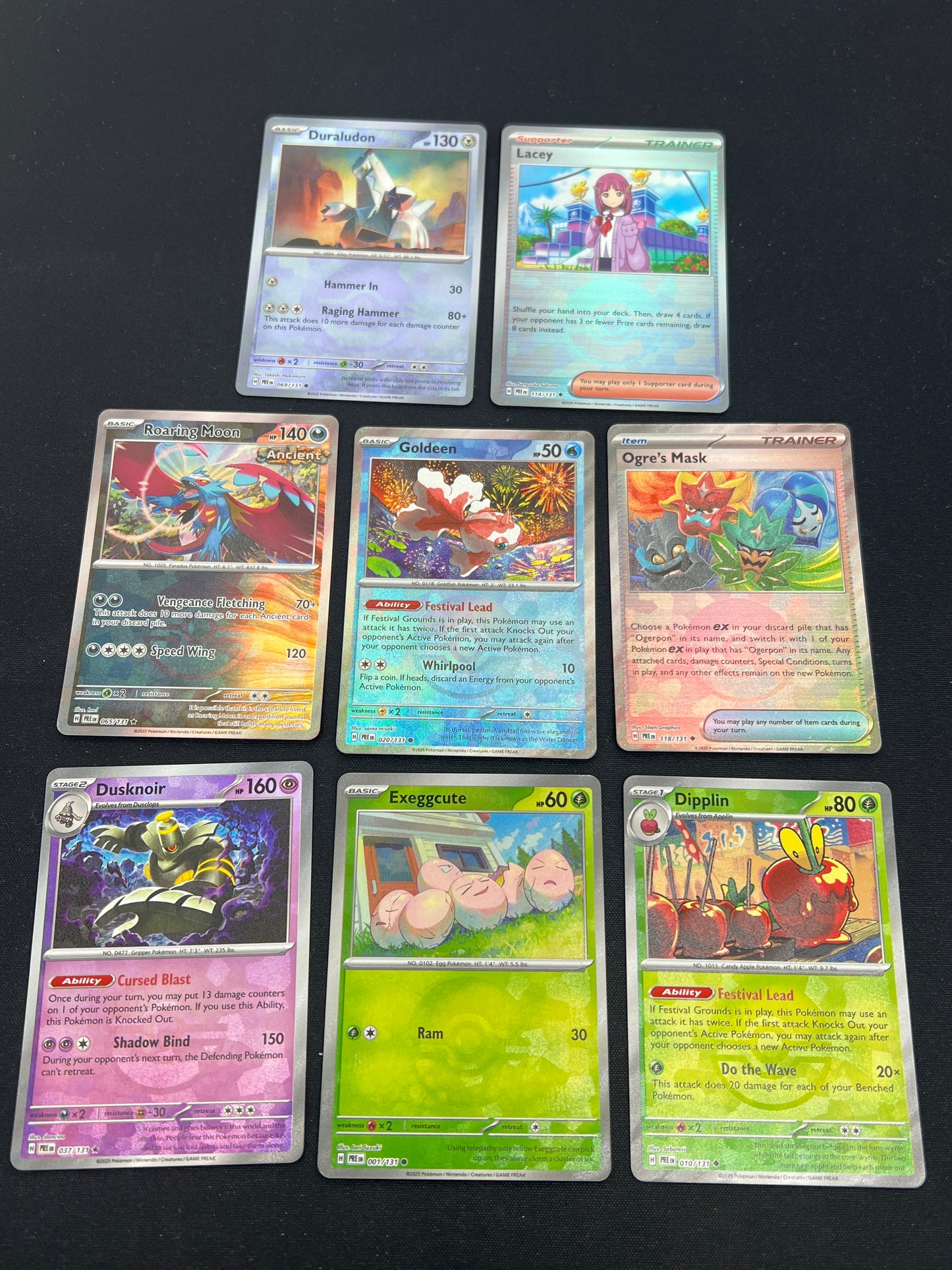 Auction Lot 386: Pokemon Cards Lot of 8 Prismatic Evolutions Pokeball Holos Conditions Vary