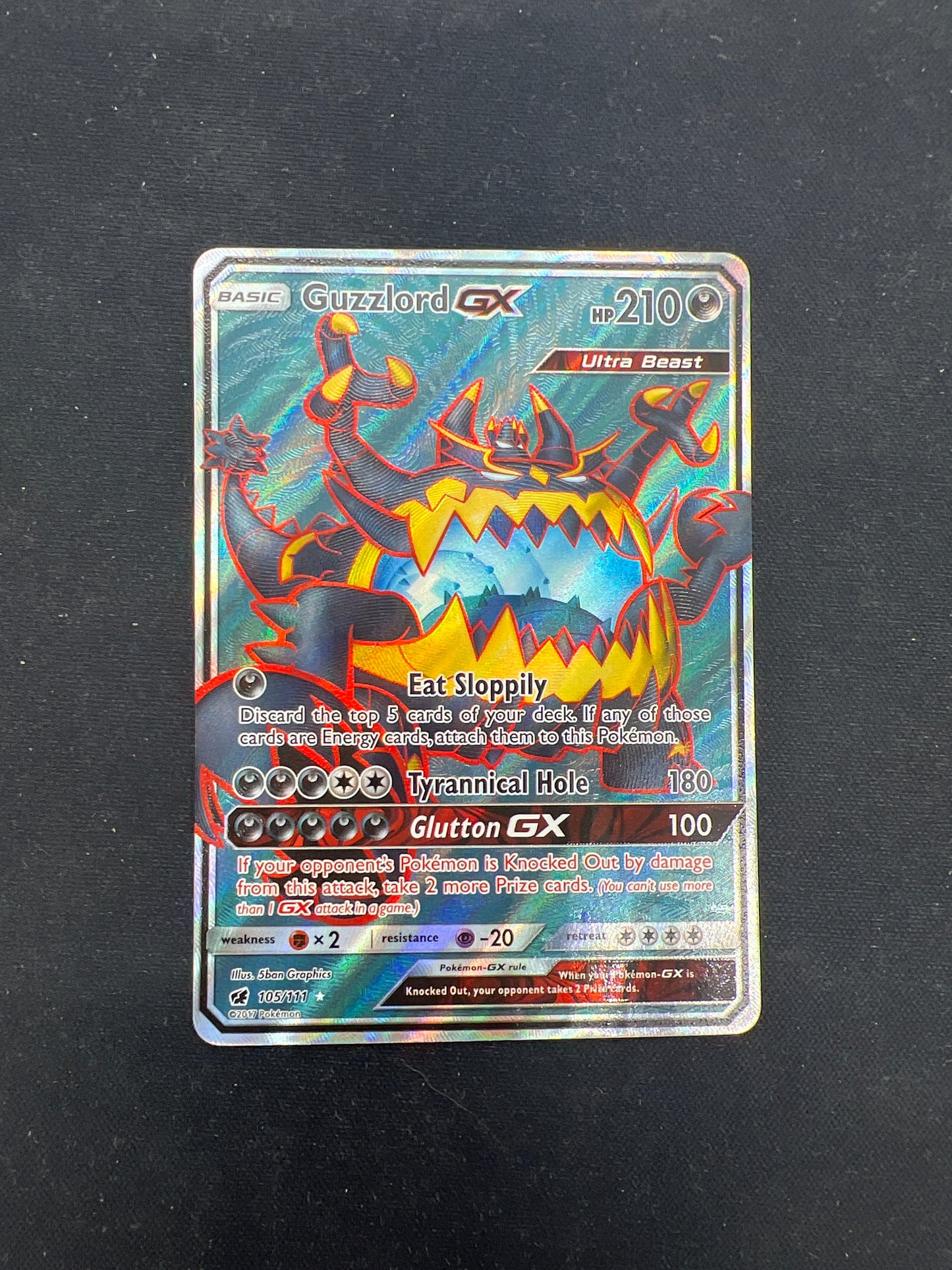 Auction Lot 67: Pokemon Cards Guzzlord GX Full Art Conditions Vary