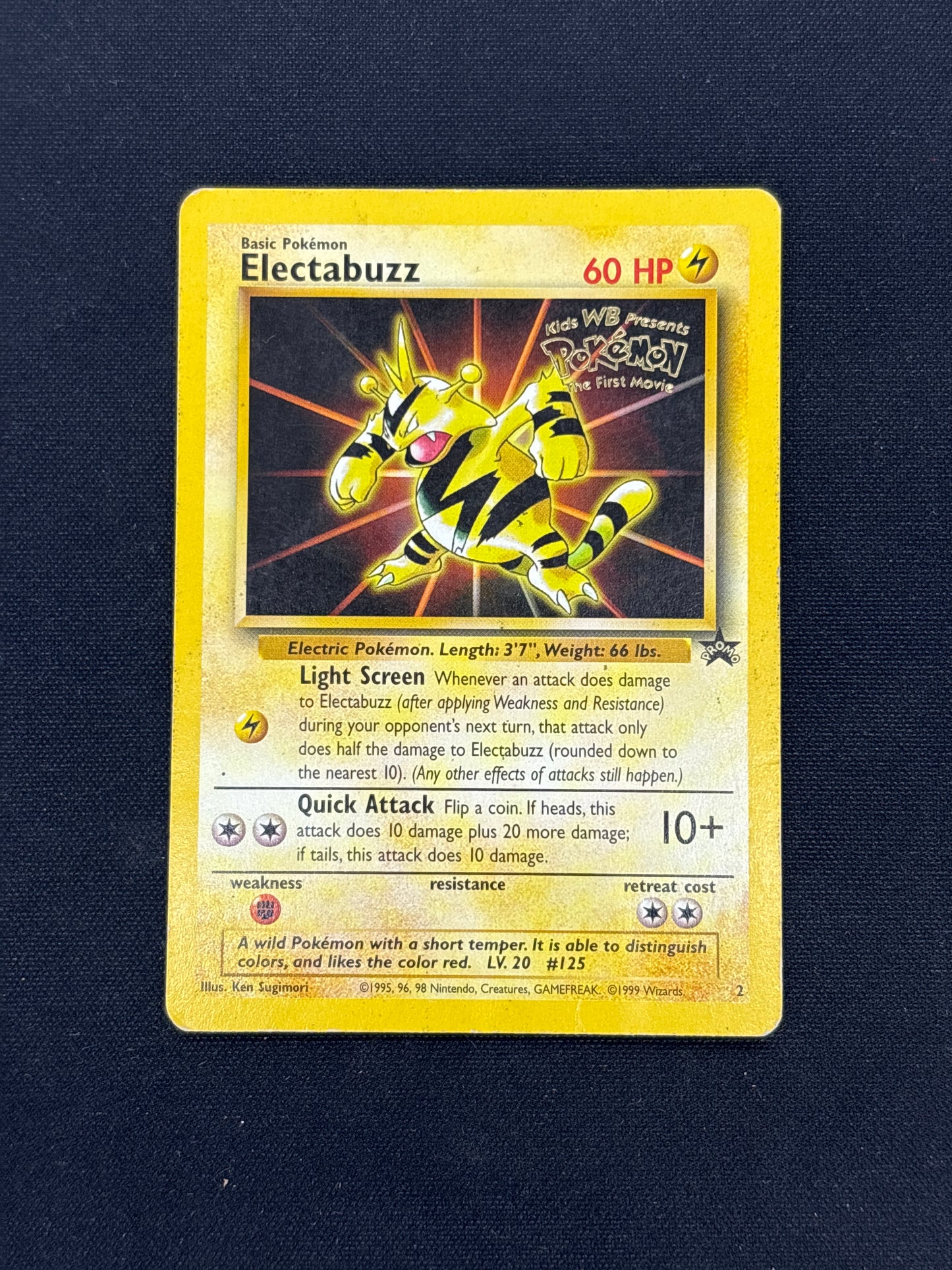 Auction Lot 14: Electabuzz Black Star Movie Promo Card Conditions Vary