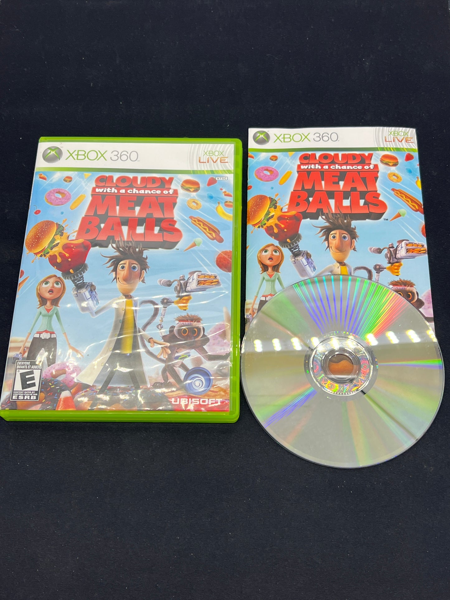 Auction Lot 110: XBOX 360 Video Game Cloudy with a Chance of Meatballs CIB
