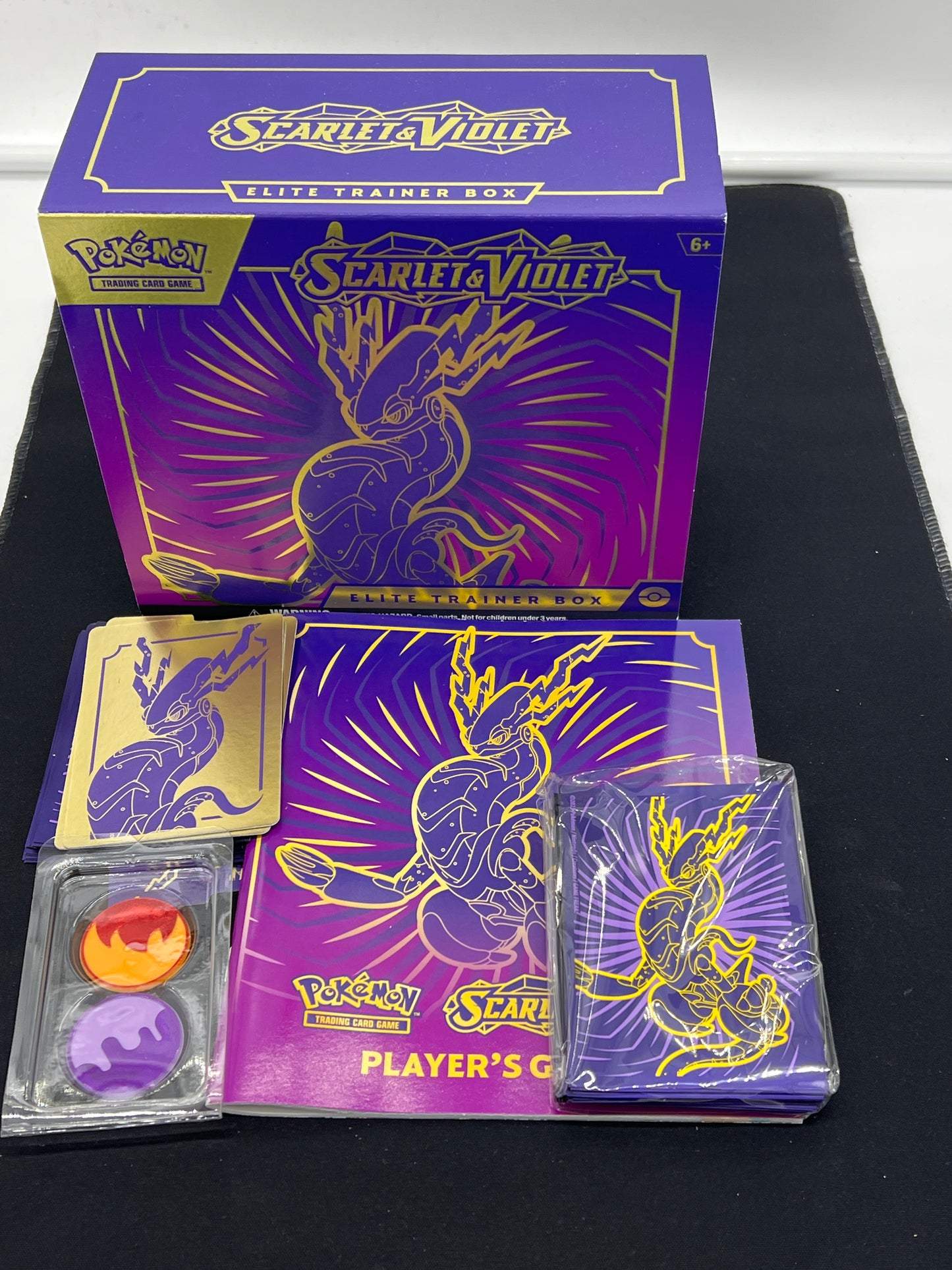Auction Lot 203: Pokemon SV Base Set EMPTY ETB Miraidon With Accessories
