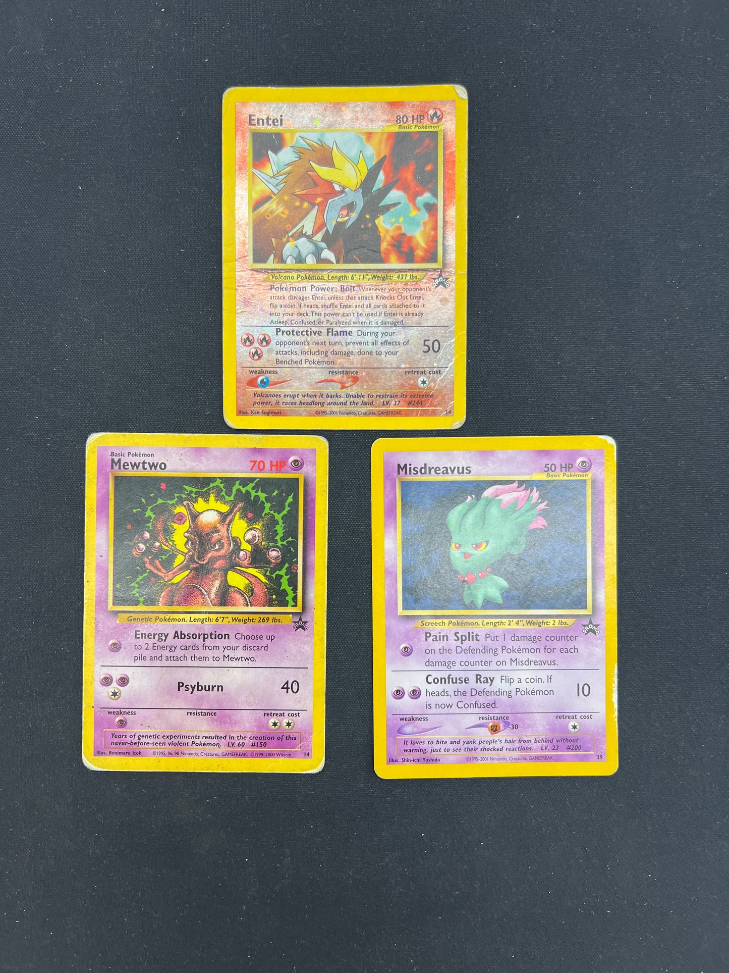 Auction Lot 404: Pokemon Cards WOTC Black Star Promo Card Lot 2 Conditions Vary