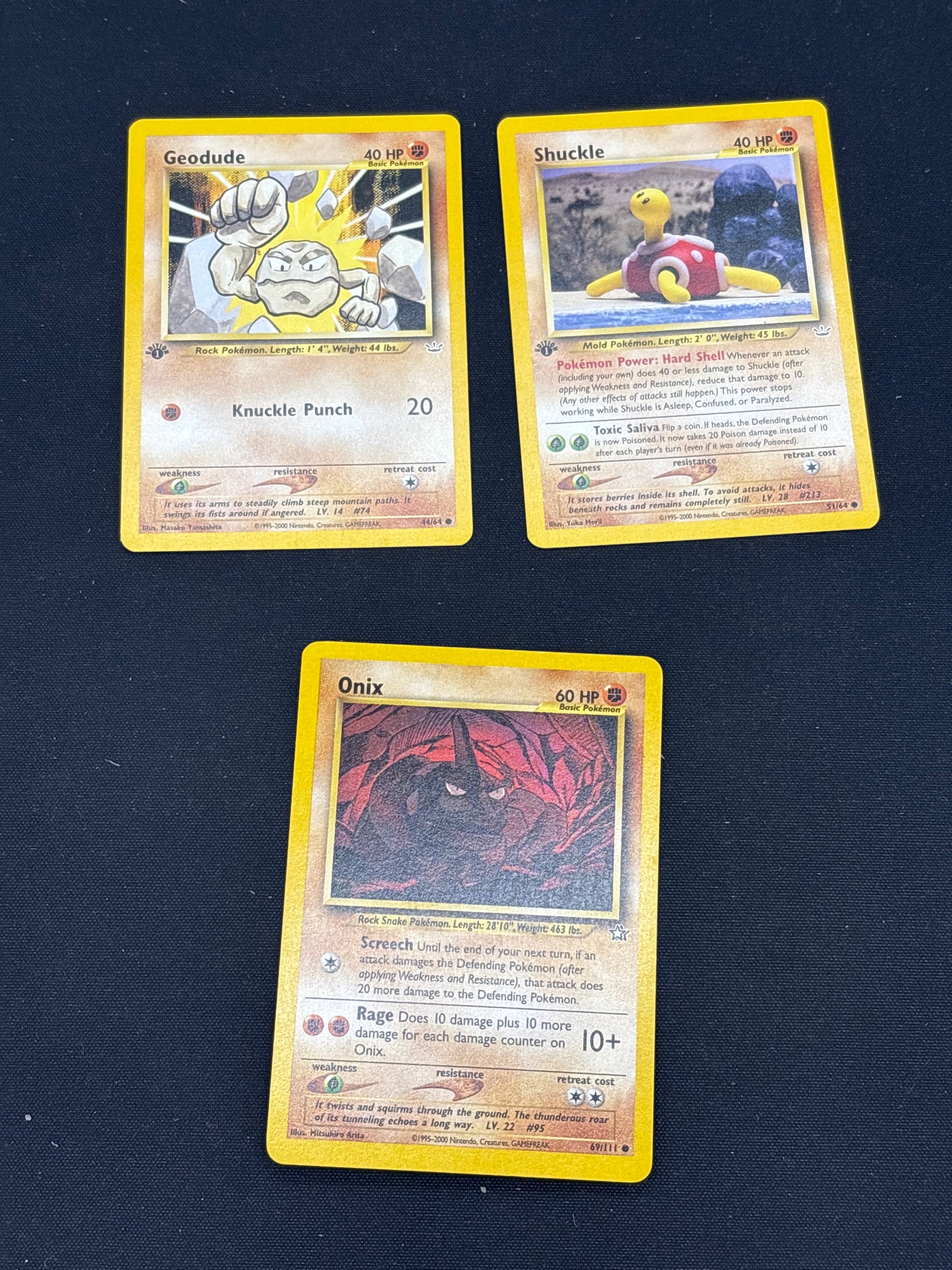 Auction Lot 479: Pokemon Cards 1st Edition Neo Revelation and Neo Genesis Card Lot Conditions Vary