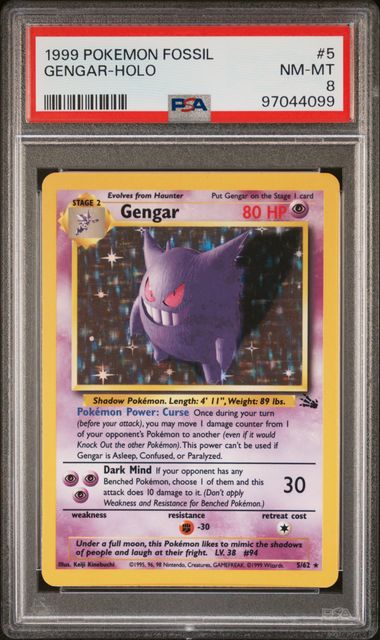 Gengar Fossil Psa 8