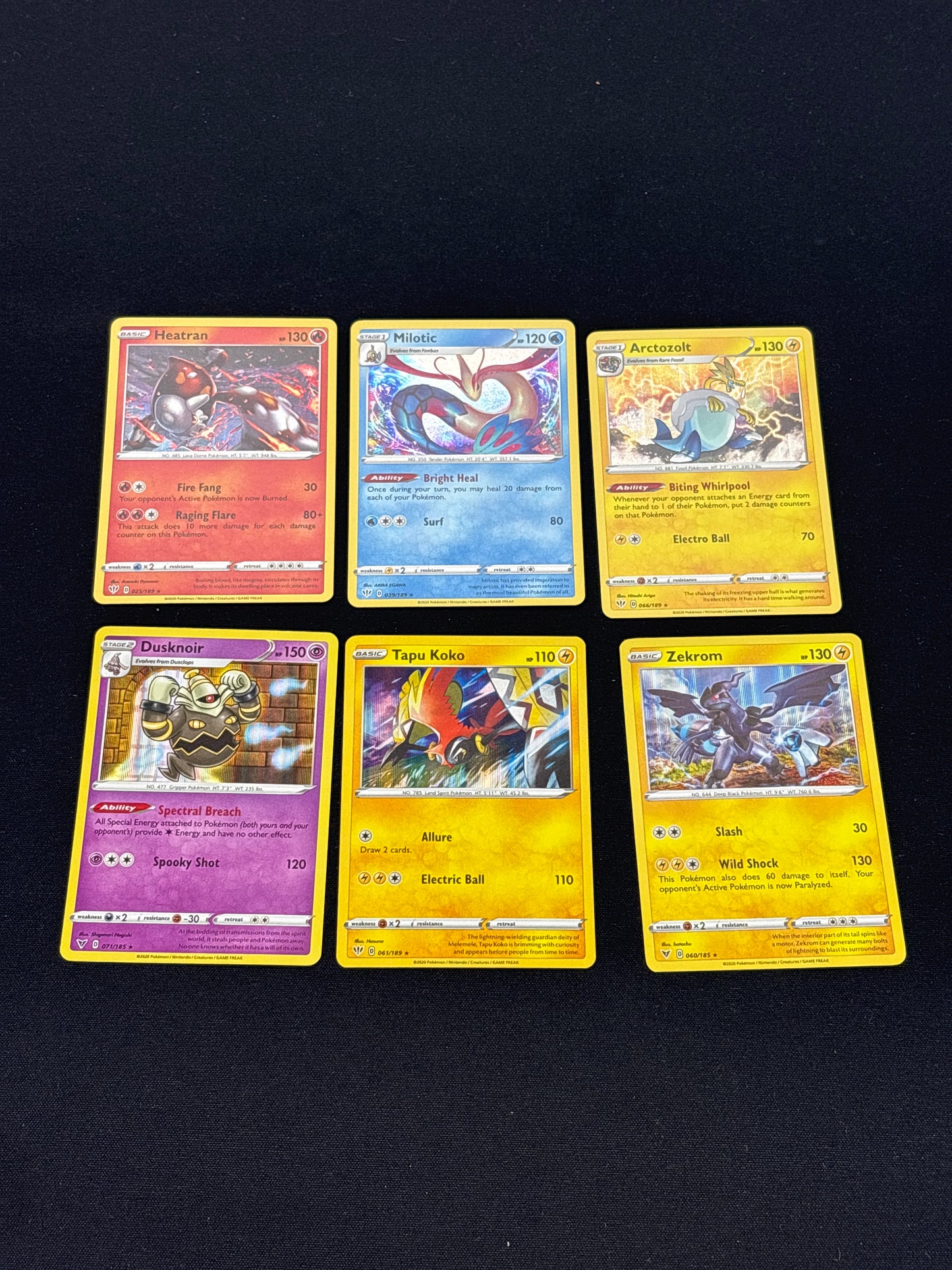 Auction Lot 259: Pokemon Cards Lot of 6 Assorted Holo Rares Conditions Vary