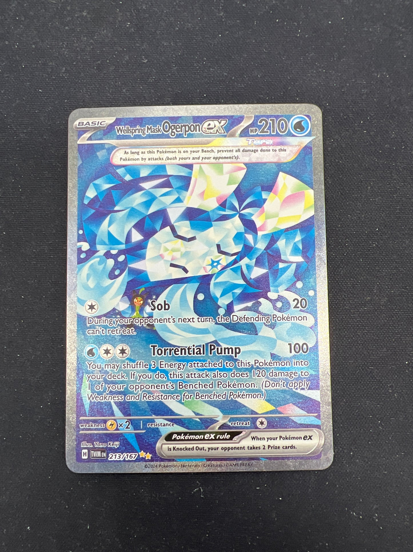 Auction Lot 248: Pokemon Cards Wellspring Mask Ogerpon EX 213 Twilight Masquerade SIR Conditions Vary