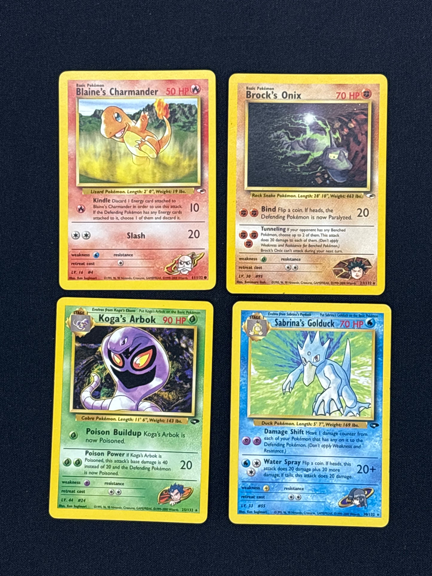 Auction Lot 20: Pokemon WOTC Gym Series Common and Non Holo Rare Card Lot Condition Vary