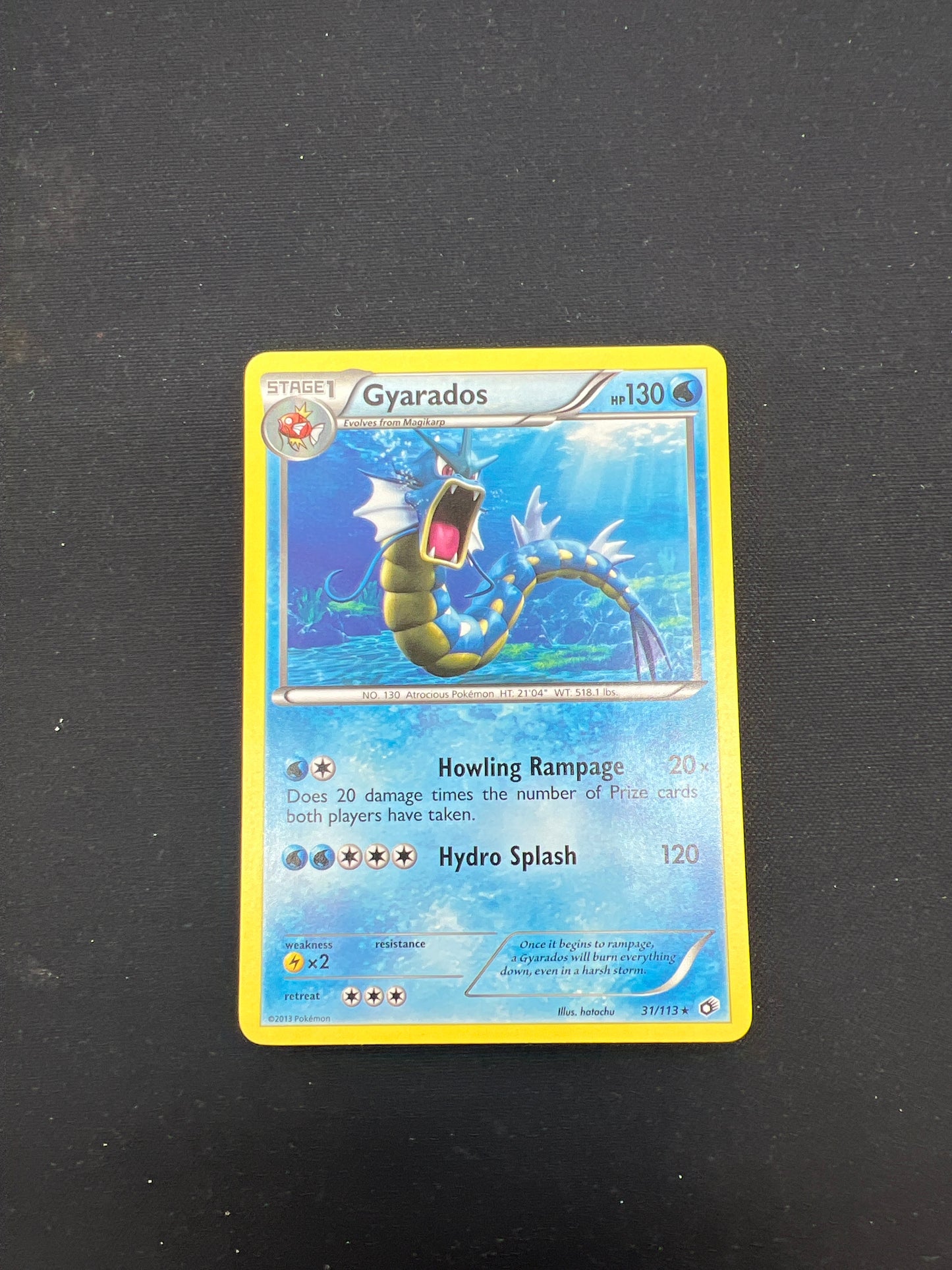 Auction Lot 64: Pokemon Cards Mid Era Gyarados Non Holo Rare Condition Vary
