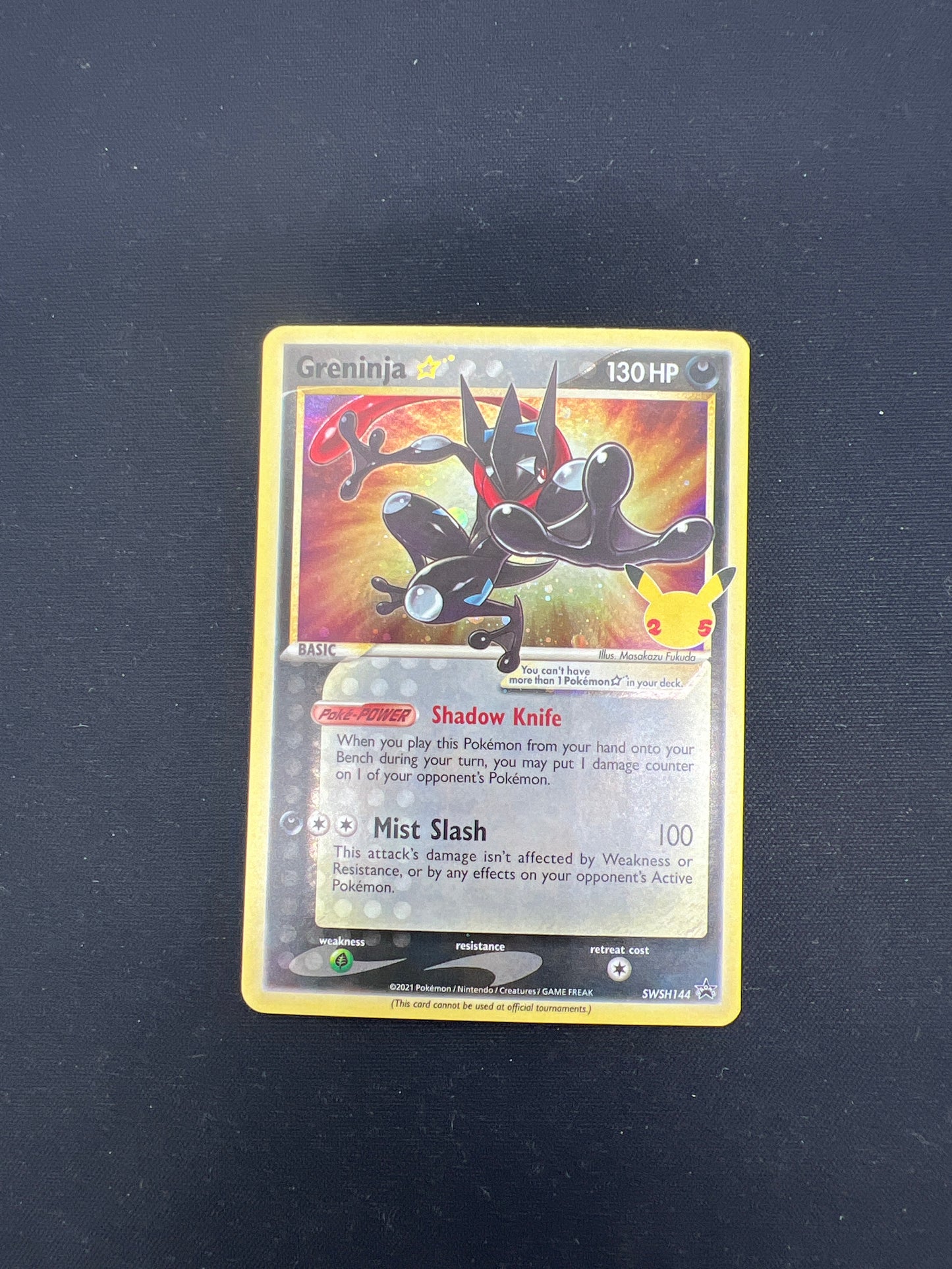 Auction Lot 51: Pokemon Cards Greninja Gold Star Celebrations ETB Promo Condition Vary