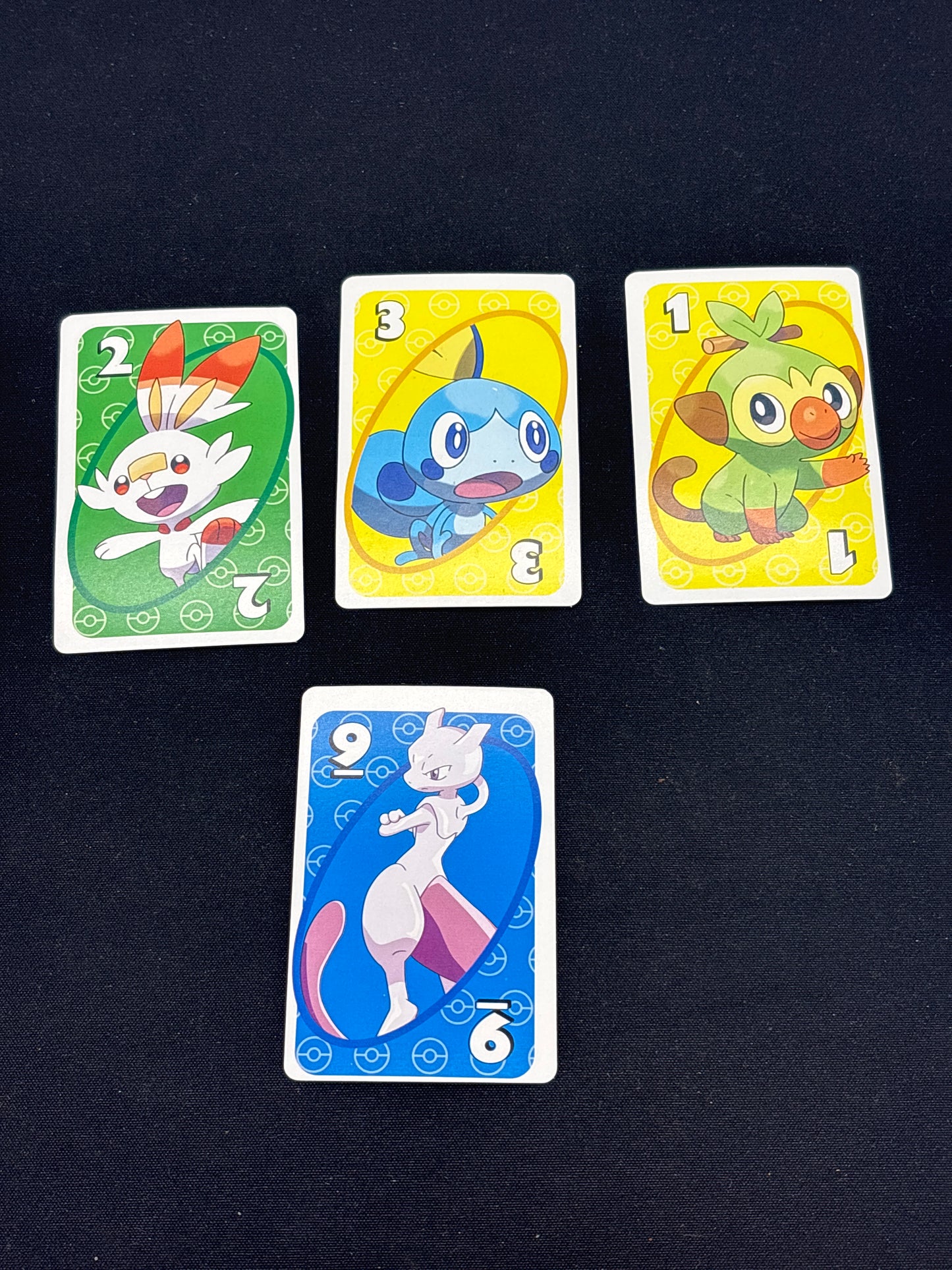 Auction Lot 277: Pokemon Playing Cards Galarian Starters & Mewtwo UNO Conditions Vary