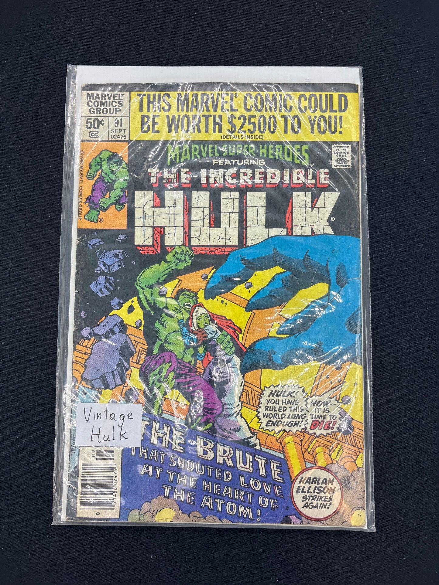 Auction Lot 136: Marvel Comics Group the Incredible Hulk Issue 91 September 1980