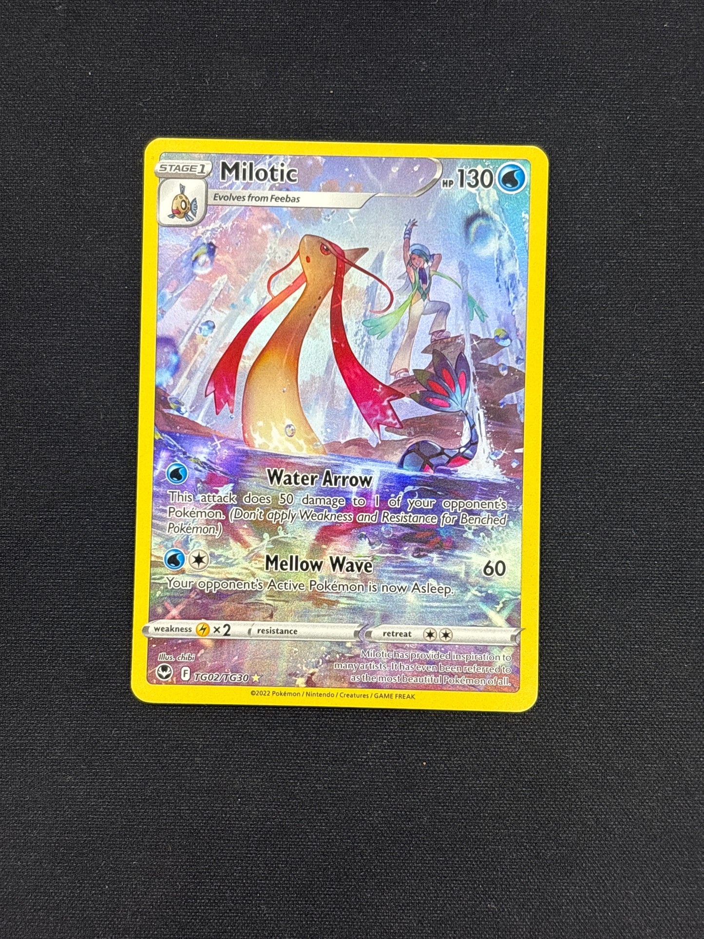 Auction Lot 261: Pokemon Milotic Trainer Gallery Full Art Card Conditions Vary