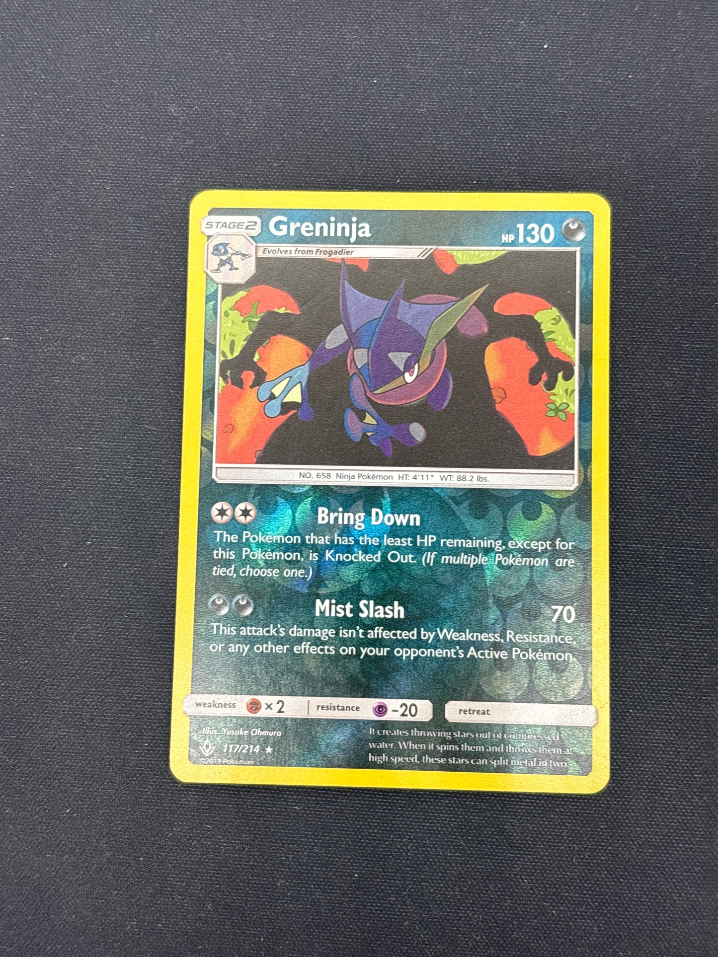 Auction Lot 476: Pokemon Cards Greninja (With Charizard Cameo) Reverse Holo Conditions Vary