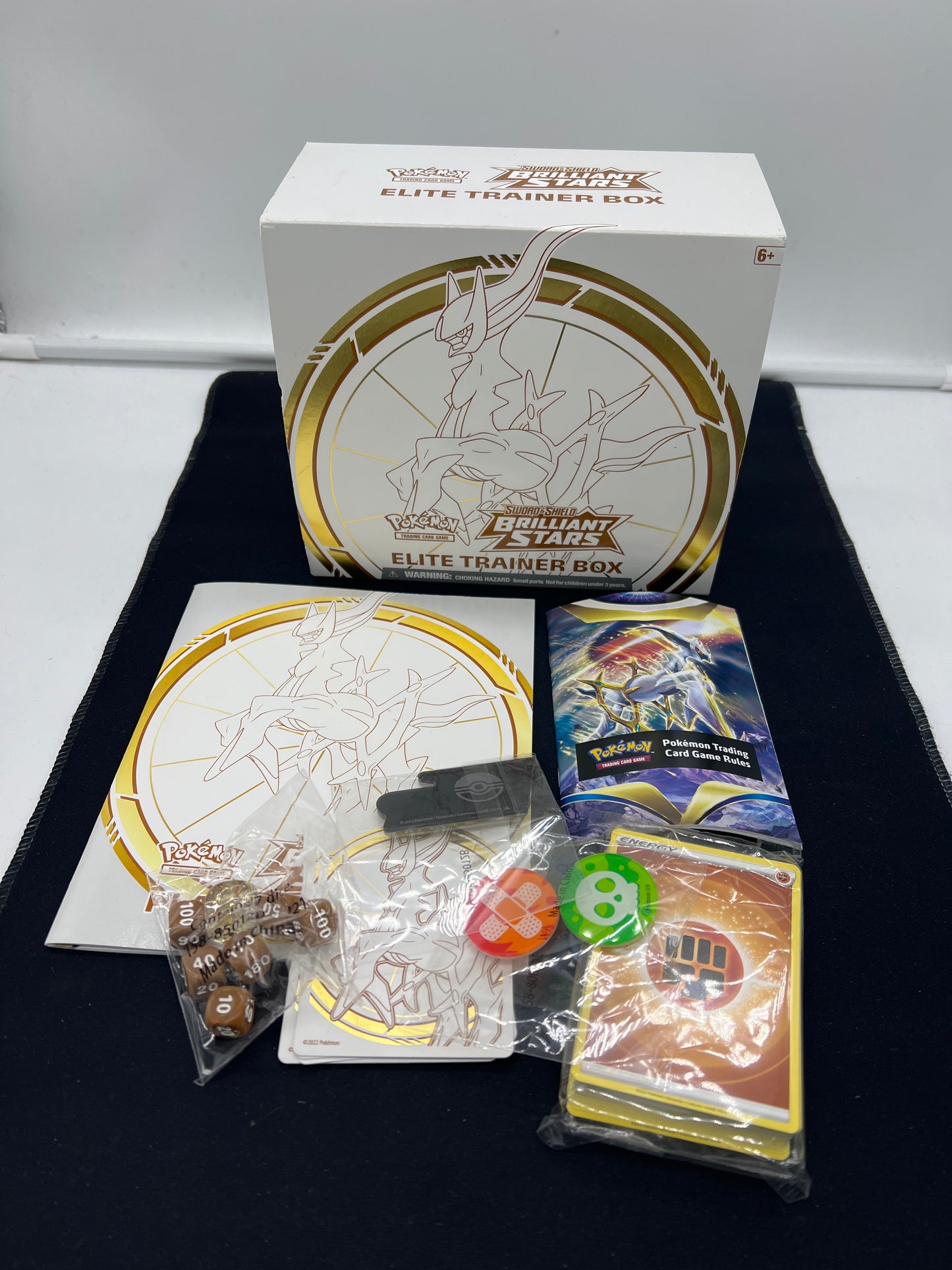 Auction Lot 44: Pokemon Brilliant Stars EMPTY ETB With Accessories