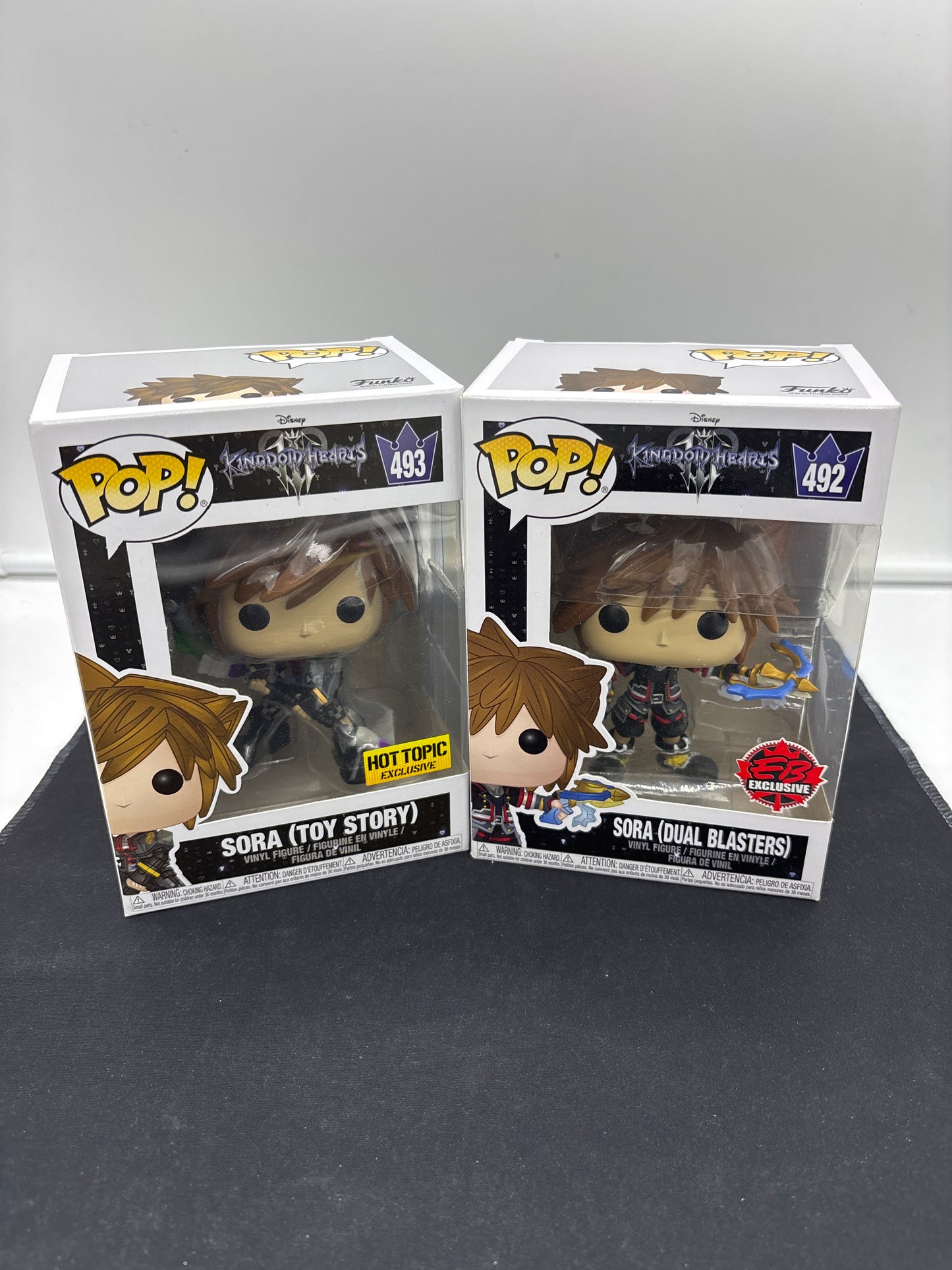 Auction Lot 62: POP Funko Kingdom Hearts Sora Lot 492 493 Figures