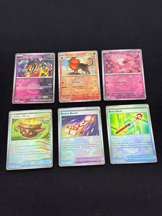 Auction Lot 347: Pokemon Cards Assorted Lot of 6 Prismatic Evolutions Pokeball Holos Conditions Vary
