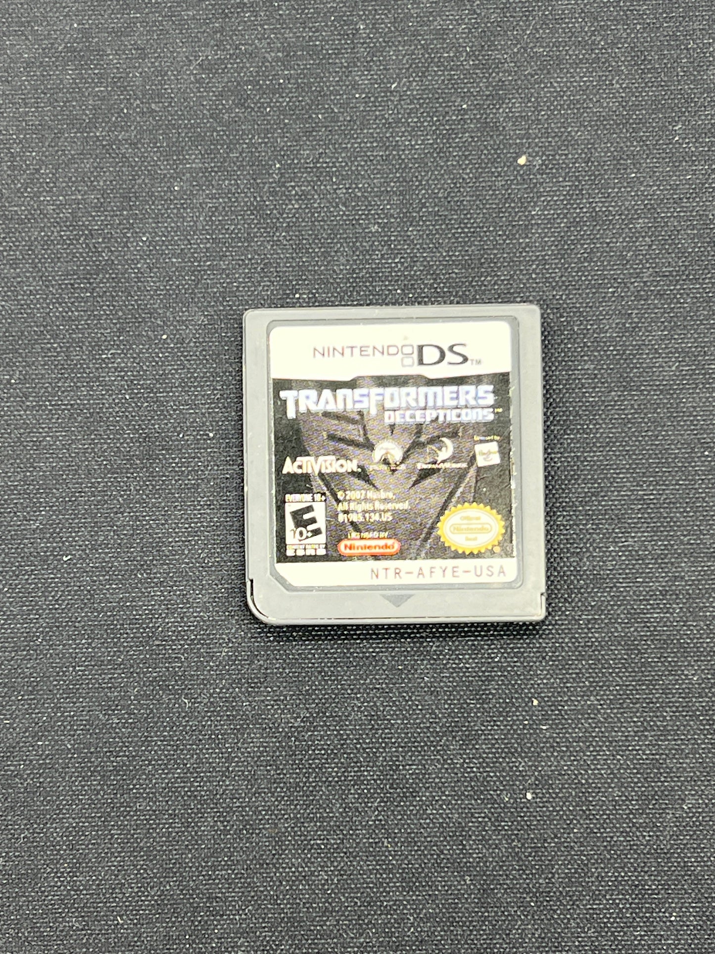 Auction Lot 113: Nintendo DS Transformers Decepticons Cartridge Only