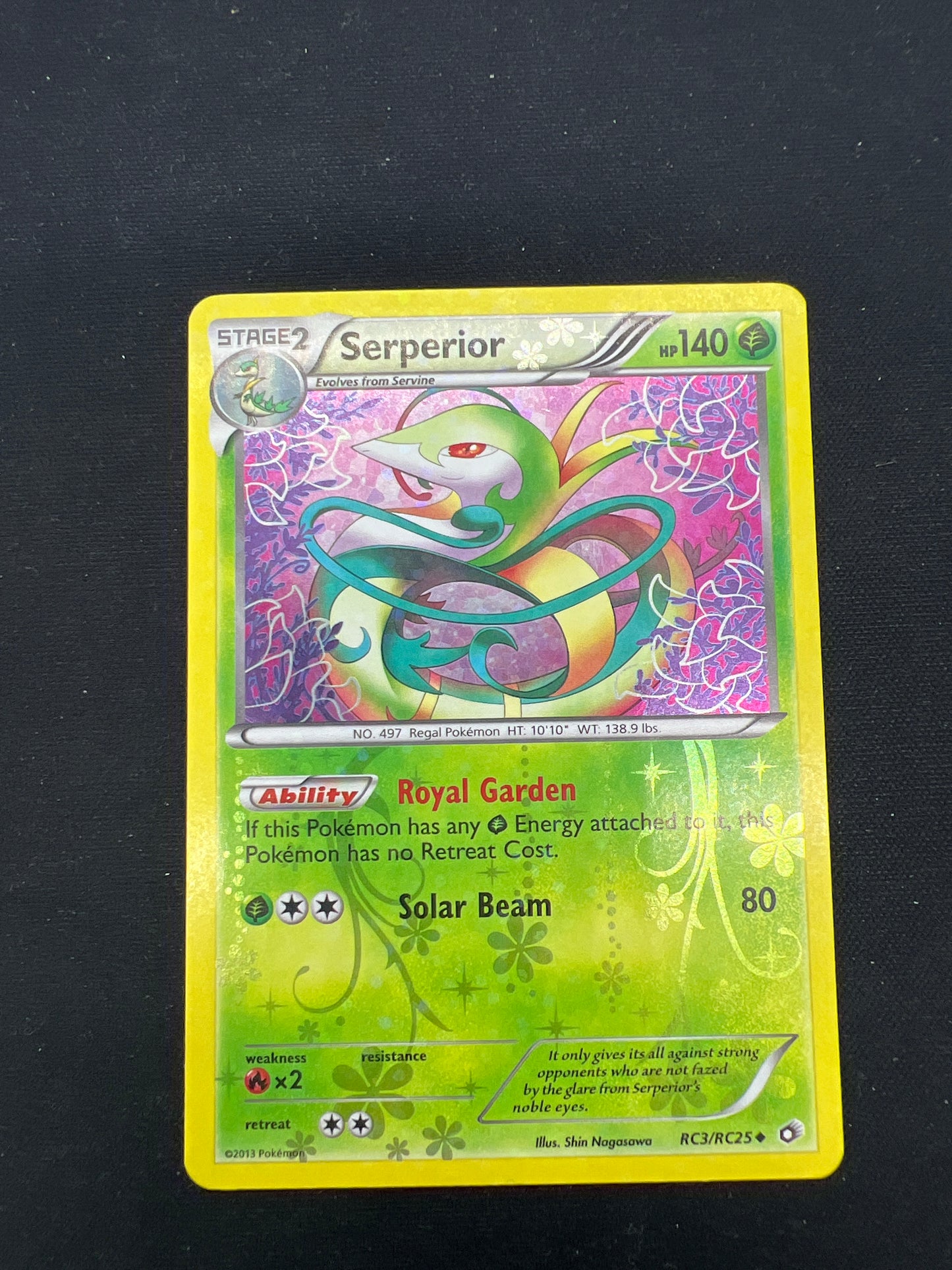Auction Lot 26: Pokemon Cards Serperior RC3 Holo Radiant Collection Condition Vary