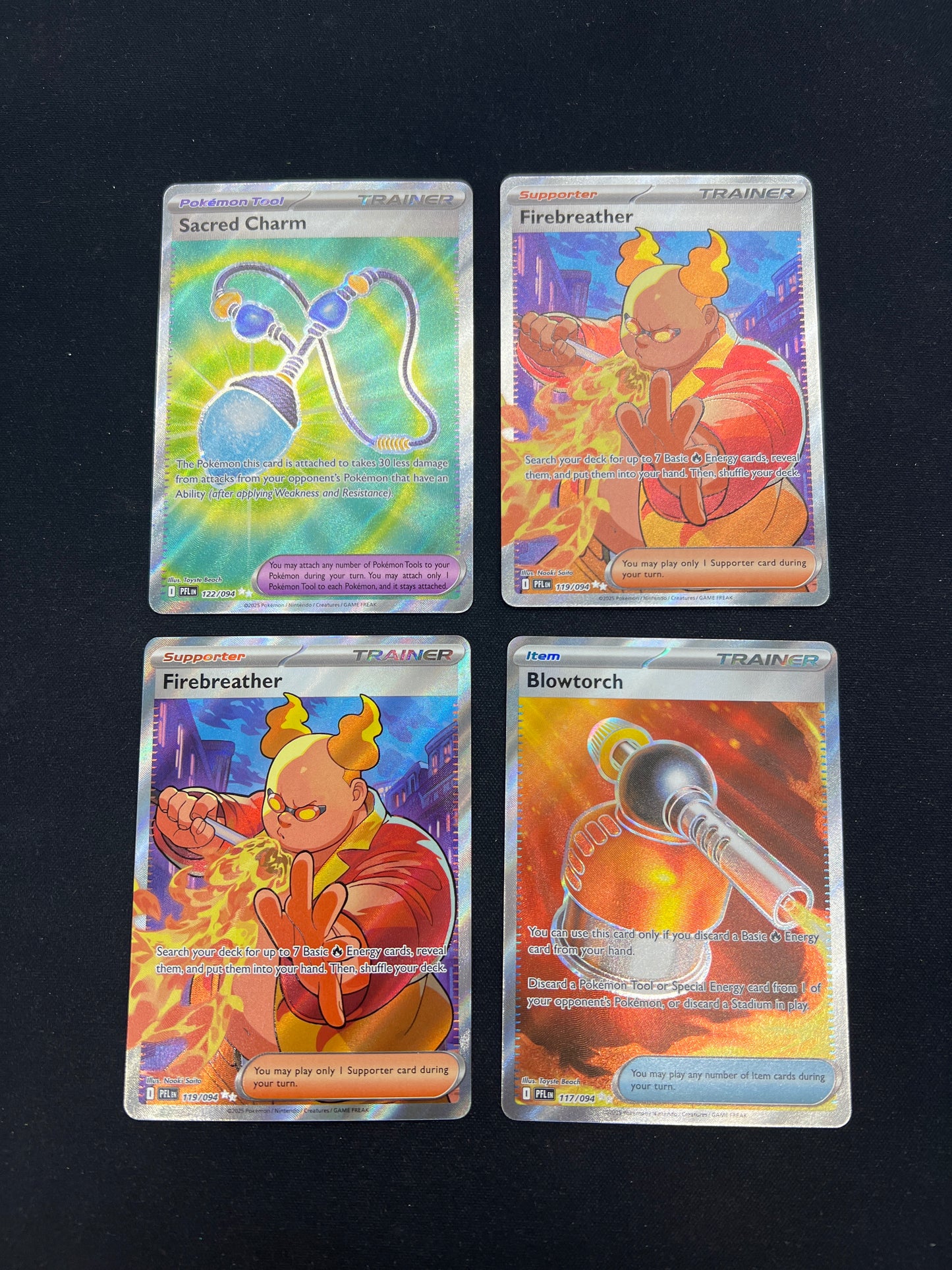 Auction Lot 207: Pokemon Cards Lot of 4 Full Art Trainers Conditions Vary