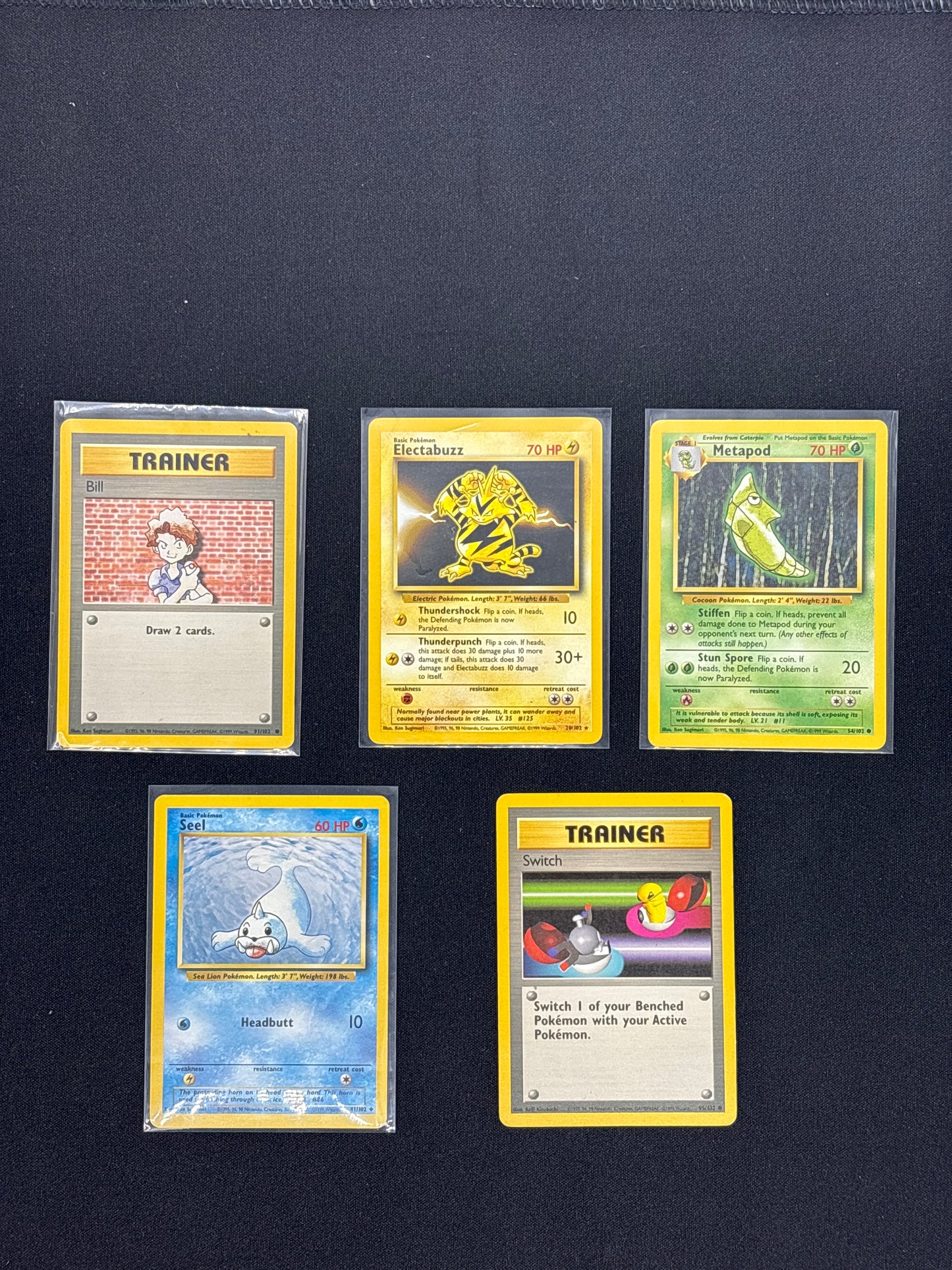 Auction Lot 194: Pokemon WOTC Unlimited Base Set Non Holo Rare Common Uncommon Lot 1