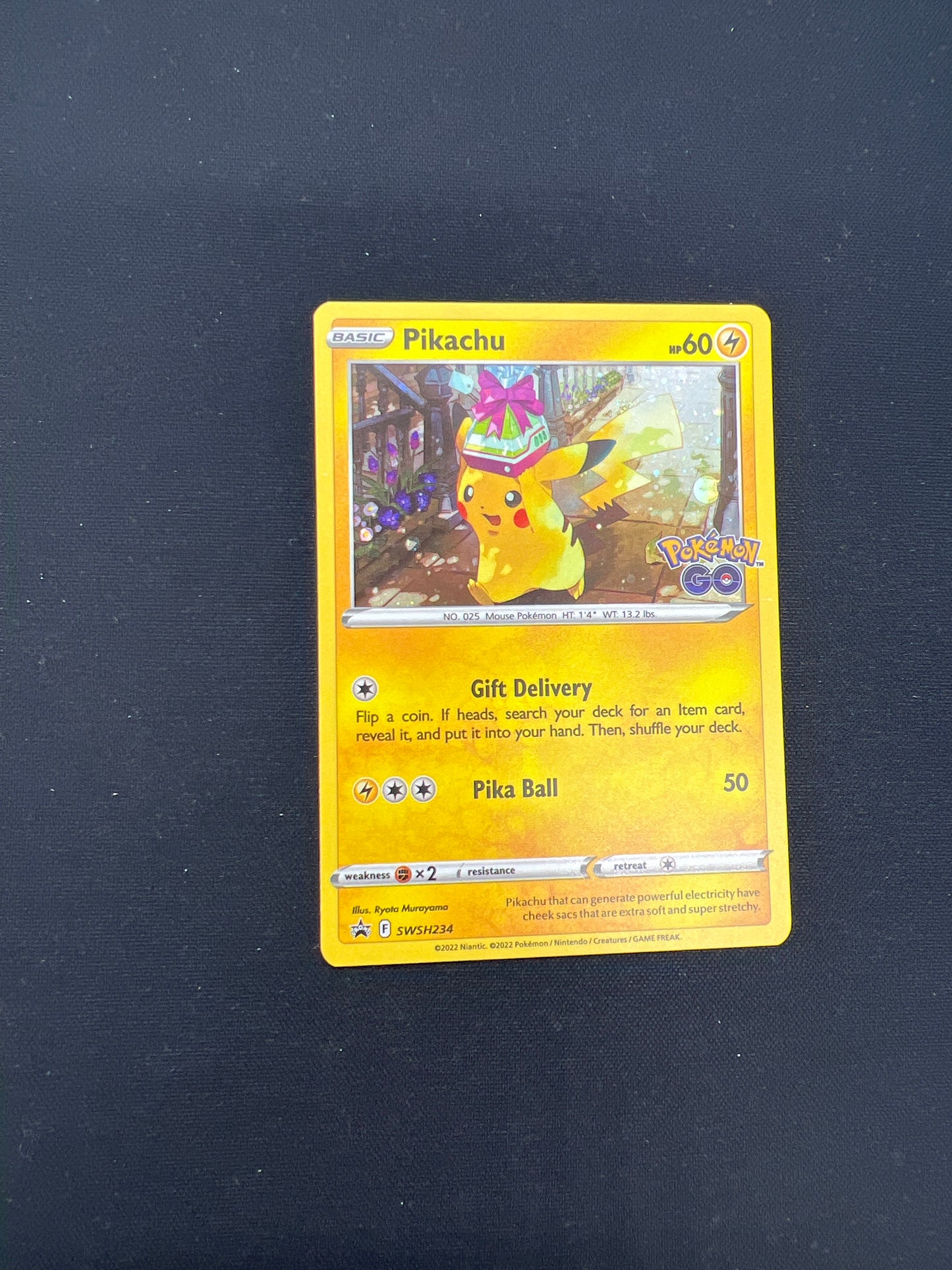 Auction Lot 137: Pokemon Cards Pikachu Cosmo Holo Pokemon GO Promo Condition Vary