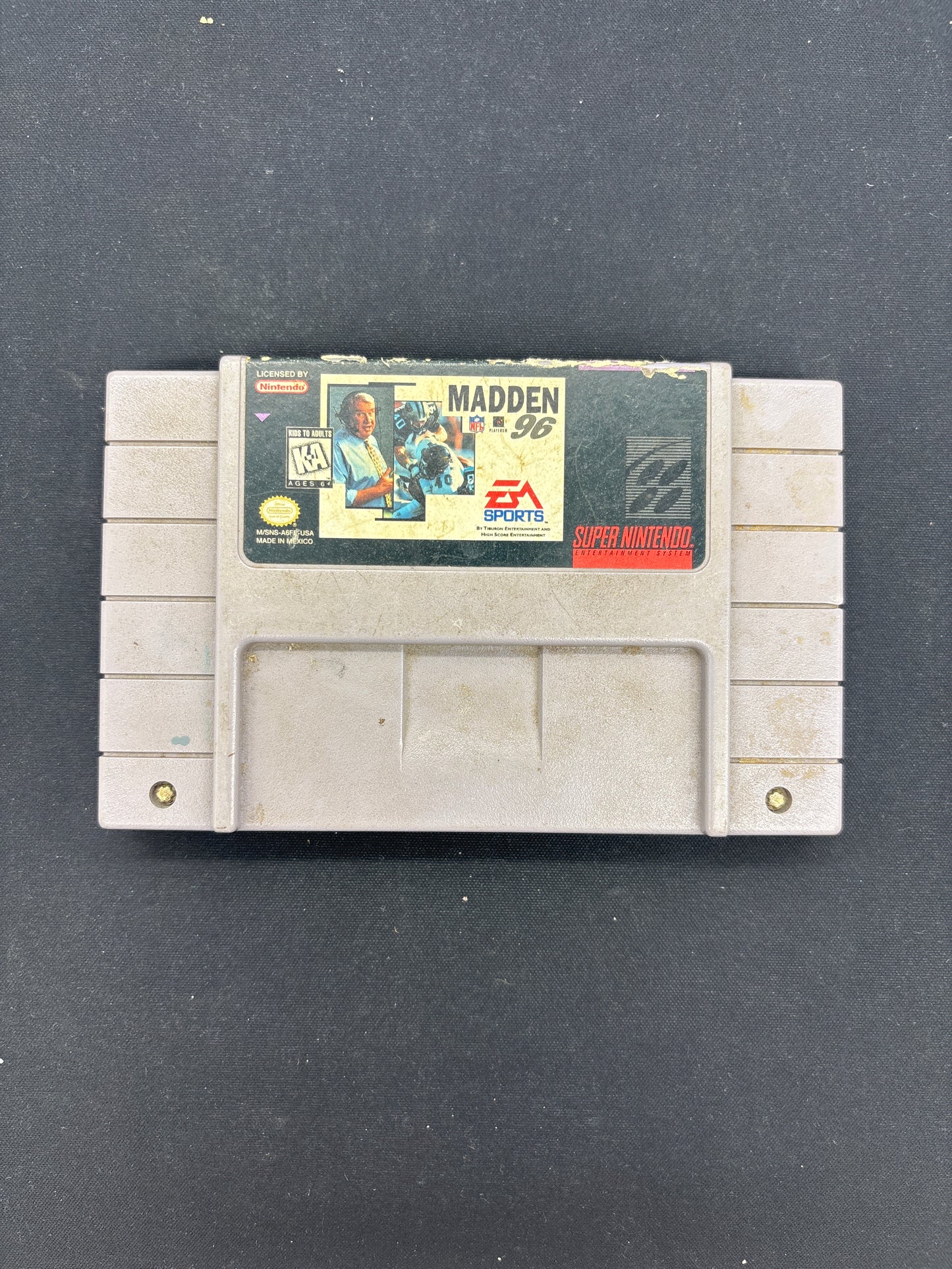 Auction Lot 92: SNES Video Game Madden NFL 96 Loose