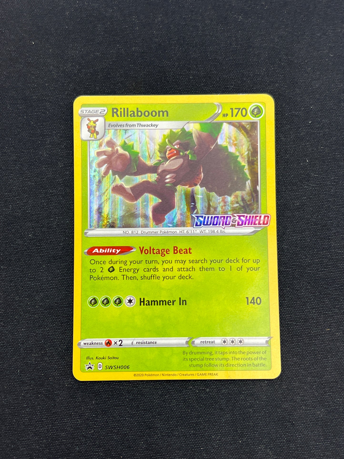 Auction Lot 174: Pokemon Cards Rillaboom Holo Stamped Condition Vary