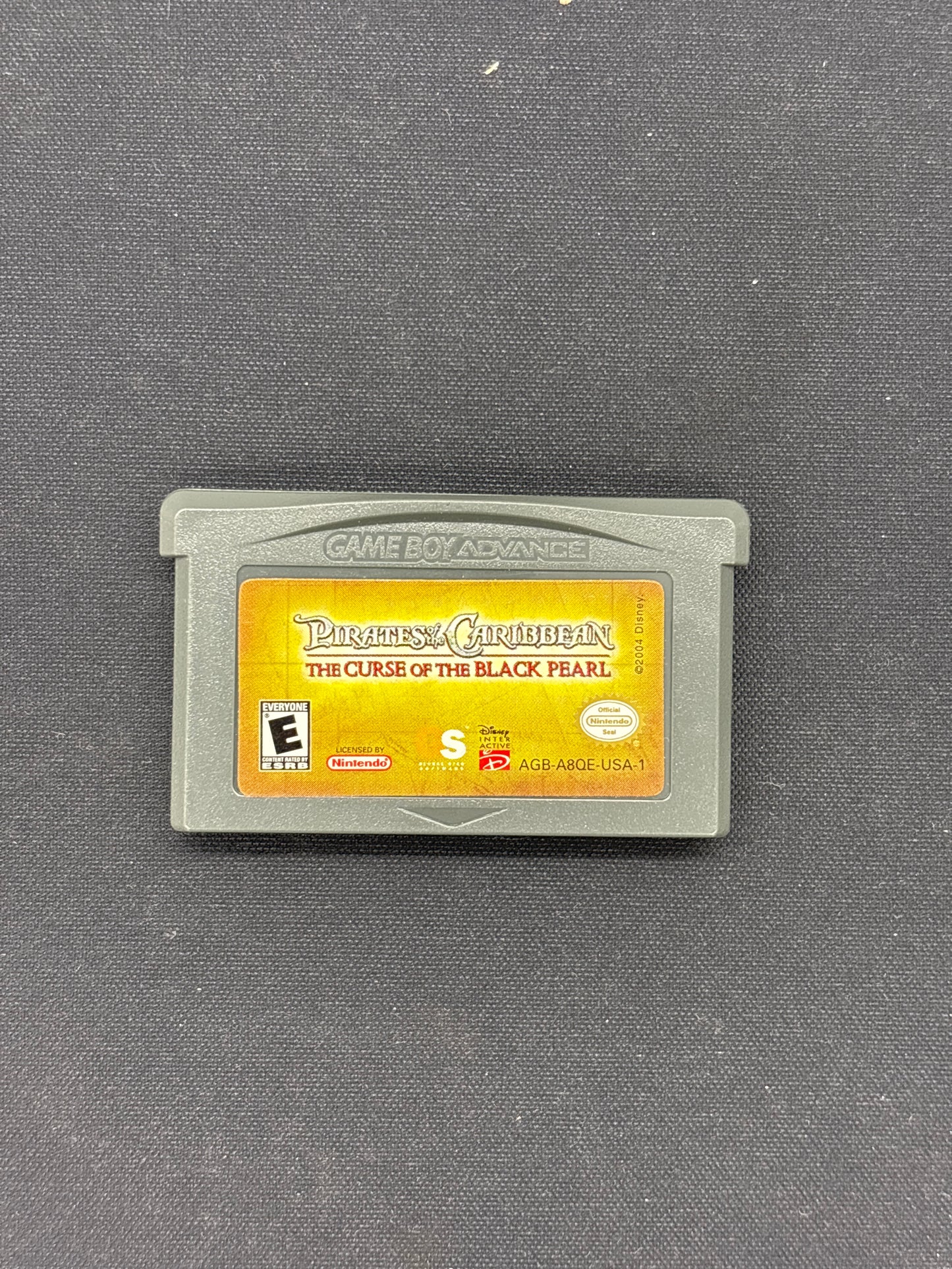 Auction Lot 129: Gameboy Advance Pirates of the Caribbean the Curse of the Black Pearl Nintendo Cartridge