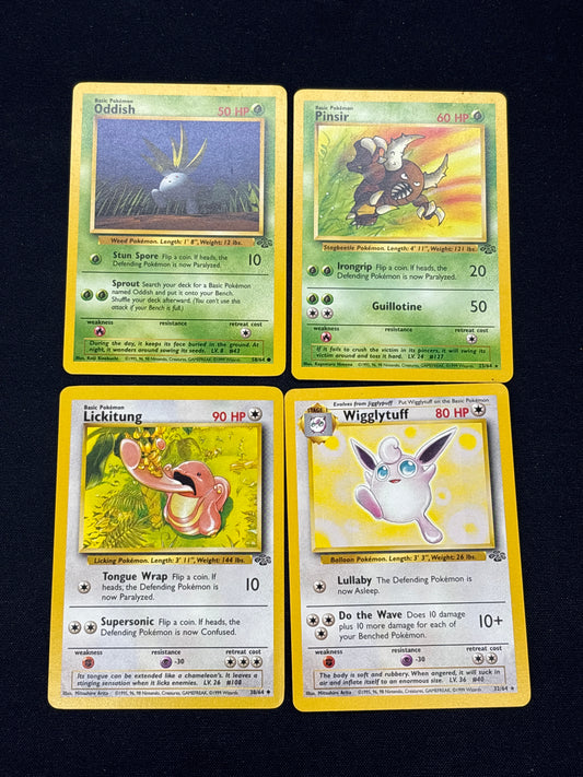 Auction Lot 106: Pokemon Cards Lot of 4 Assorted Jungle Conditions Vary