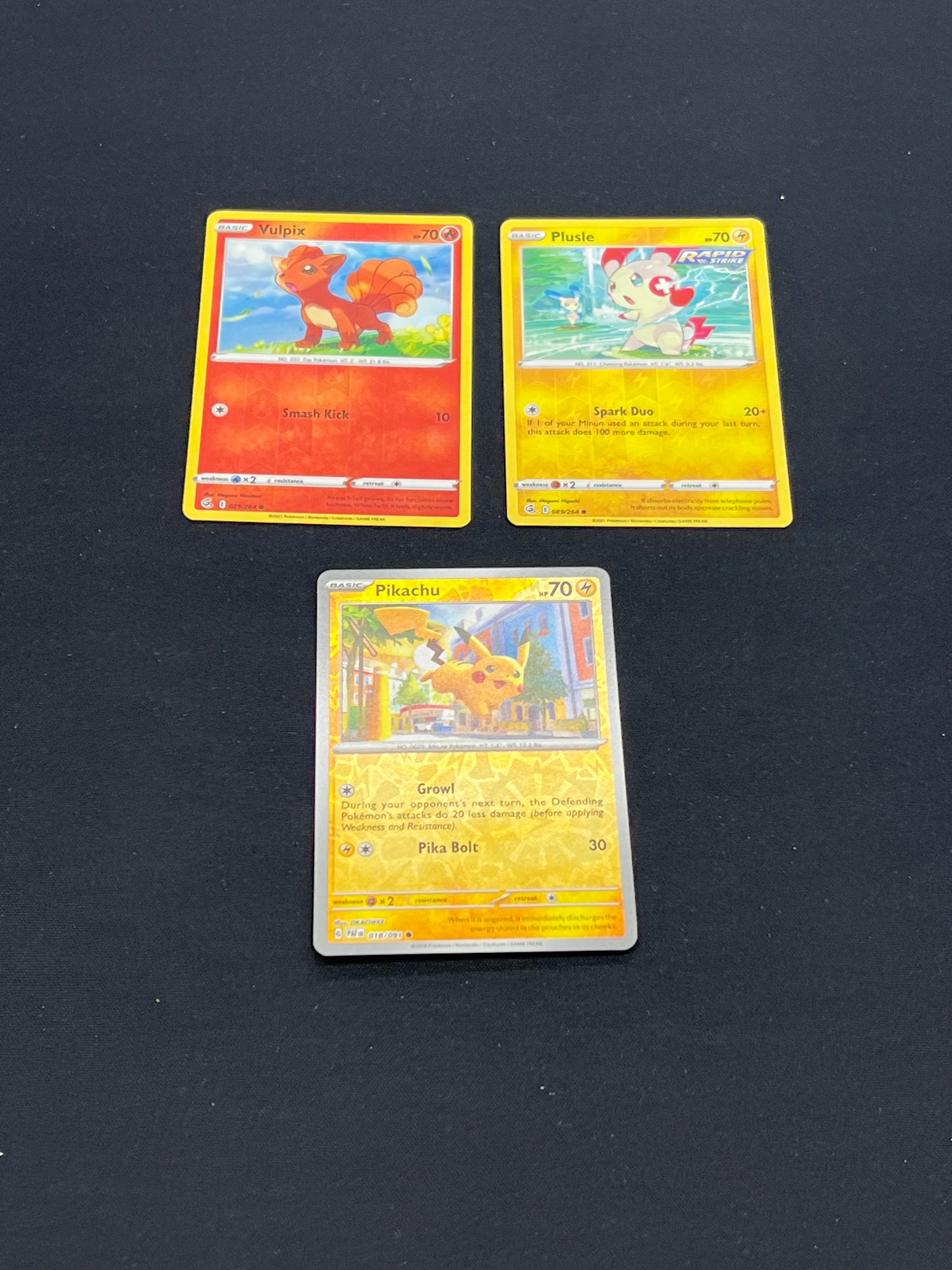 Auction Lot 242: Pokemon Cards Lot of 3 Assorted Reverse Holos Conditions Vary
